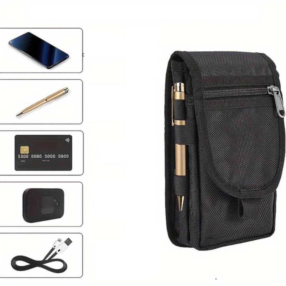 Blusmart Handyhülle Multifunktionale Handy-Gürteltasche Taktische Handytasche, Herren-Gürteltasche, Für Wandern, Camping, Werkzeughalter