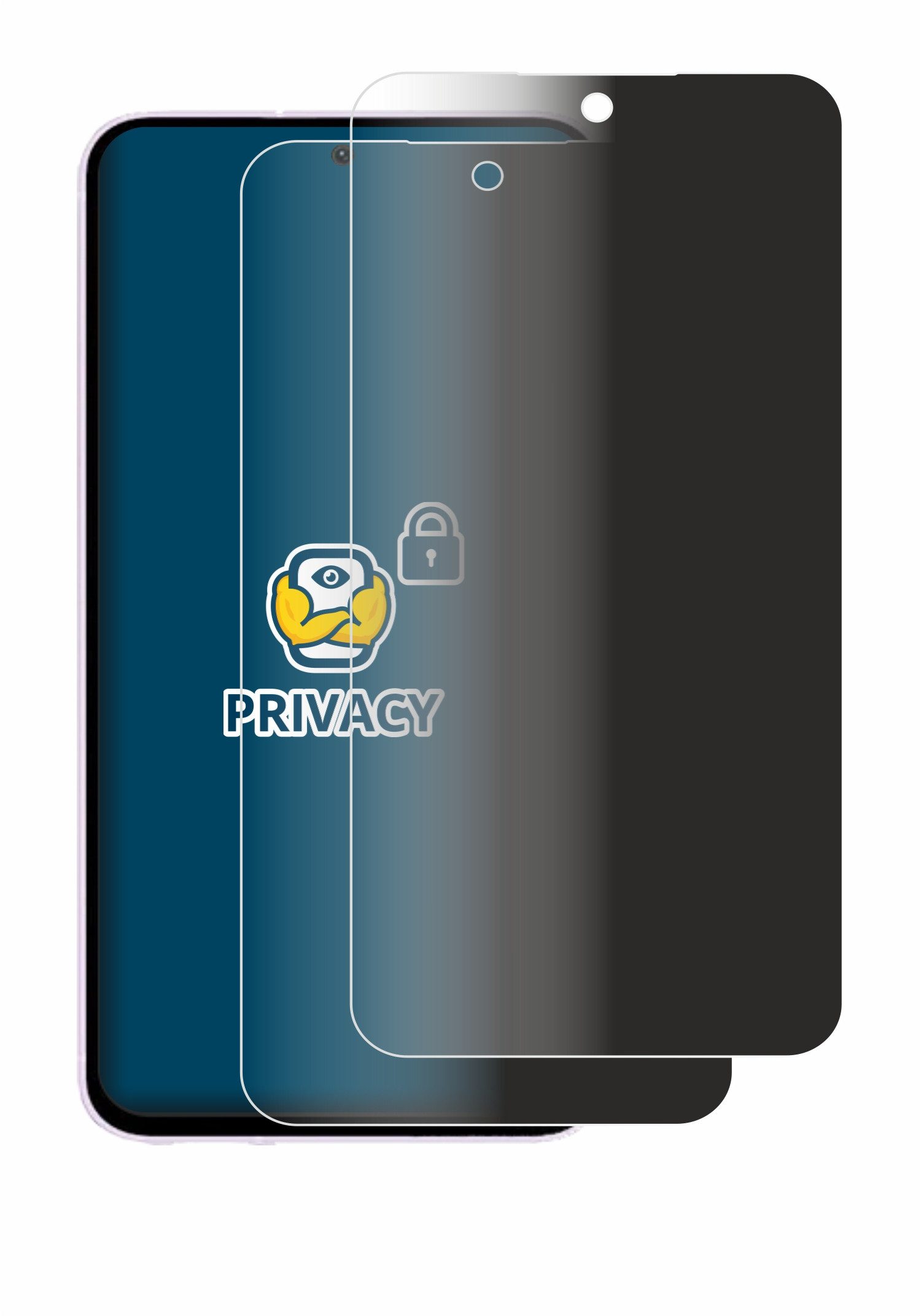 BROTECT Displayschutzfolie Sichtschutzfolie für Samsung Galaxy A56 5G, 2 Stück, Anti-Spy Privacy Sichtschutz Blickschutzfolie Blaulicht-Schutz