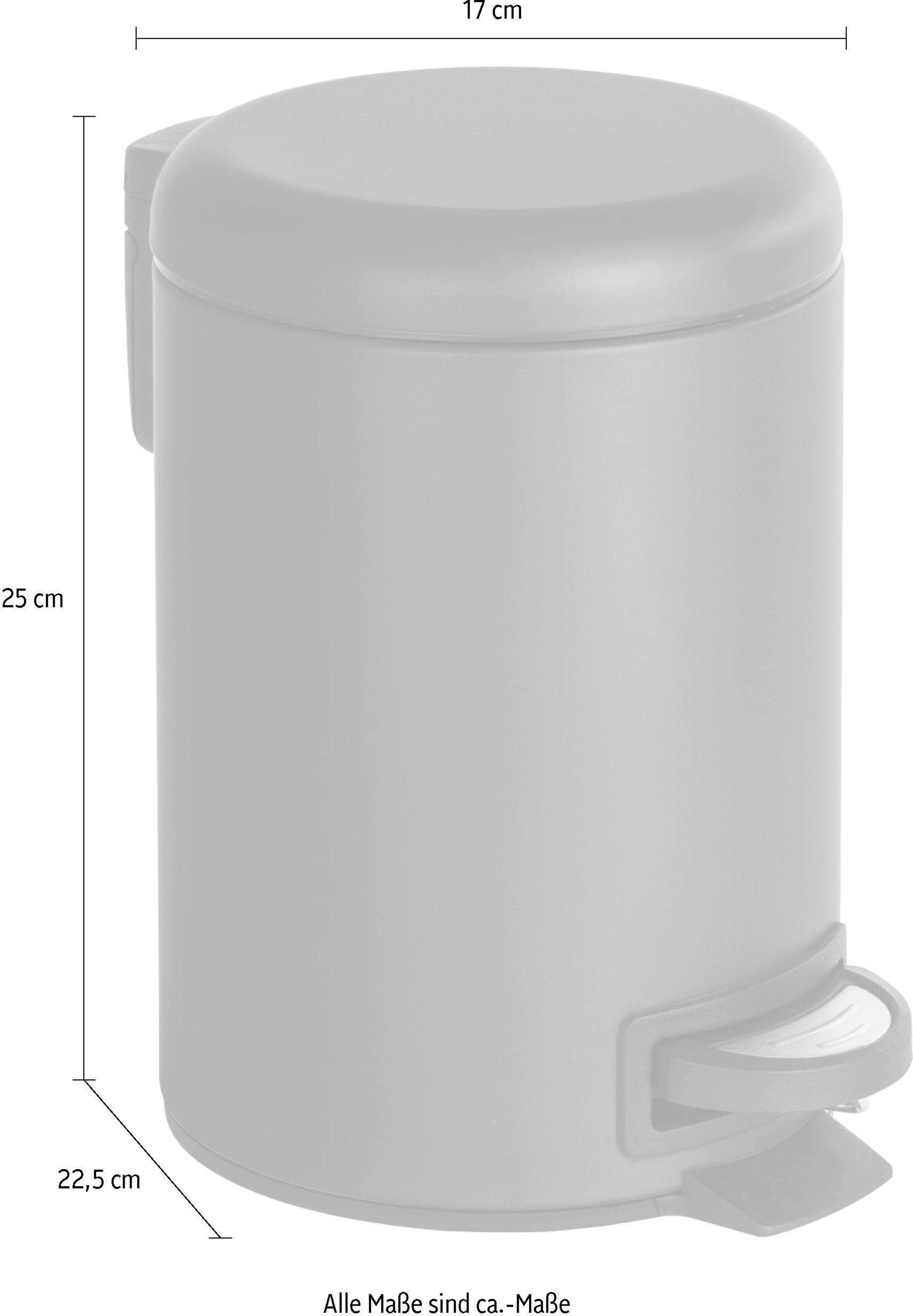 WENKO Kosmetikeimer Leman, 3 Liter, BxTxH: 17x25x22,5 cm