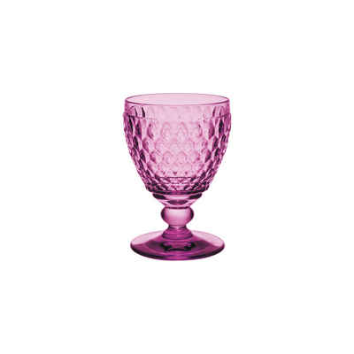Villeroy & Boch Weißweinglas Boston Berry Weissweinglas, 125 ml, rosa, Glas