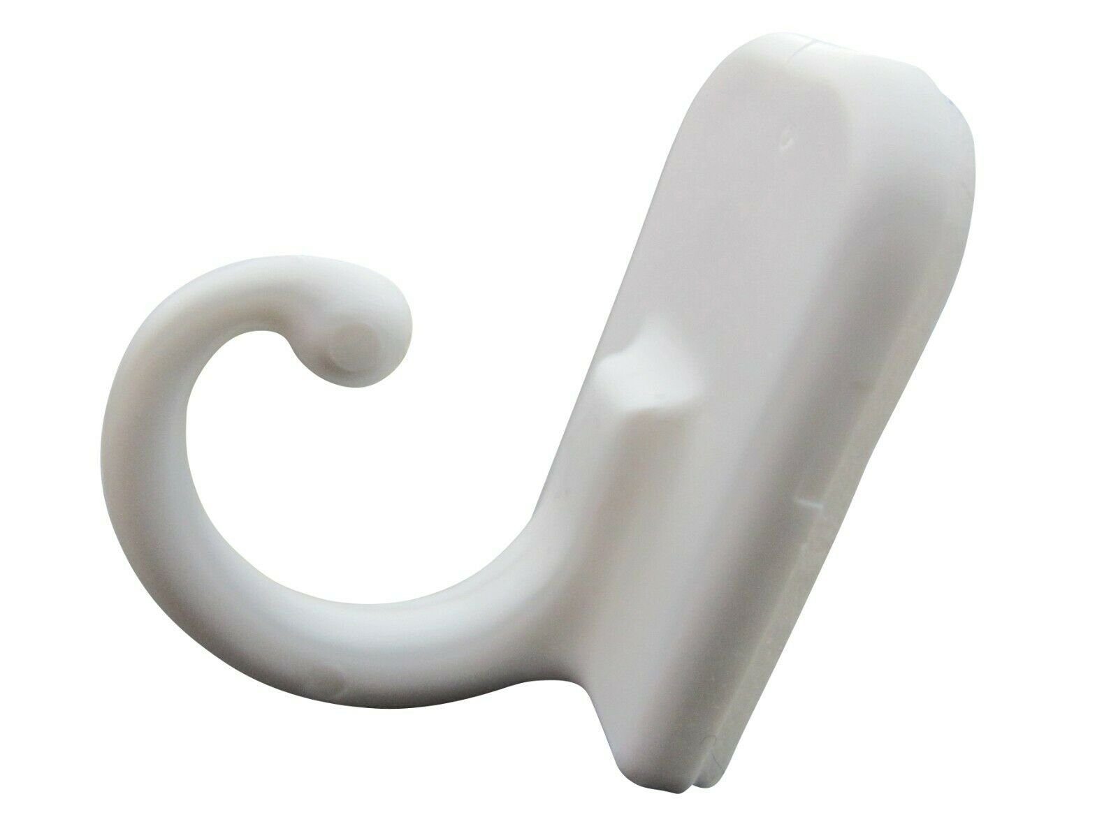 rewagi Klebehaken Raffhaken - Klebehaken,- weiß – Breite: 17mm Höhe: 24 mm Tiefe: 20 mm, Badezimmer, Türen, Vorhänge, Seilhalter, (4-St), Verkaufseinheit: 2, 4, – Bild 2 von 4