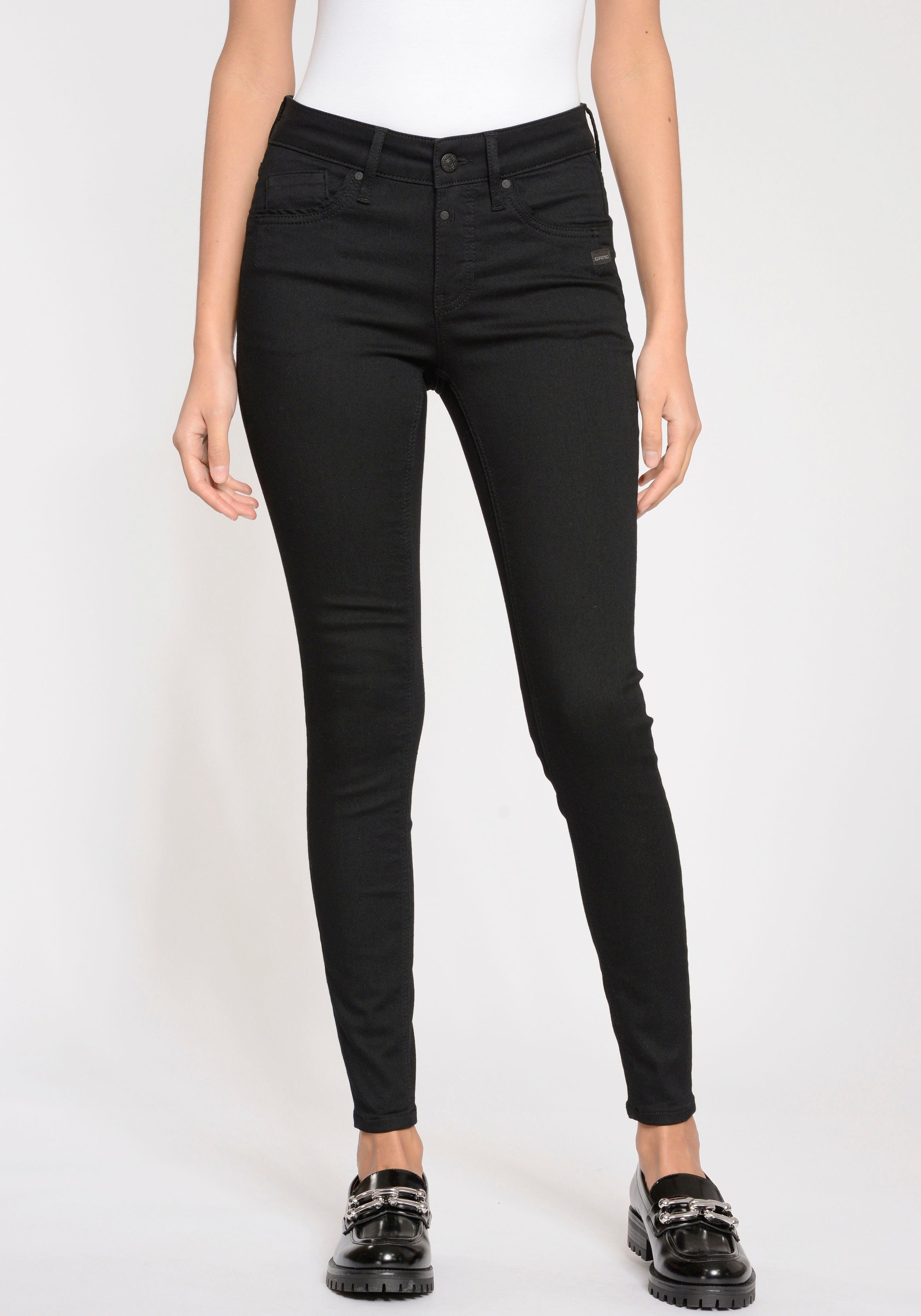 GANG Skinny-fit-Jeans 94LAYLA, 5-Pocket Style mit Knopf Reißverschluss und