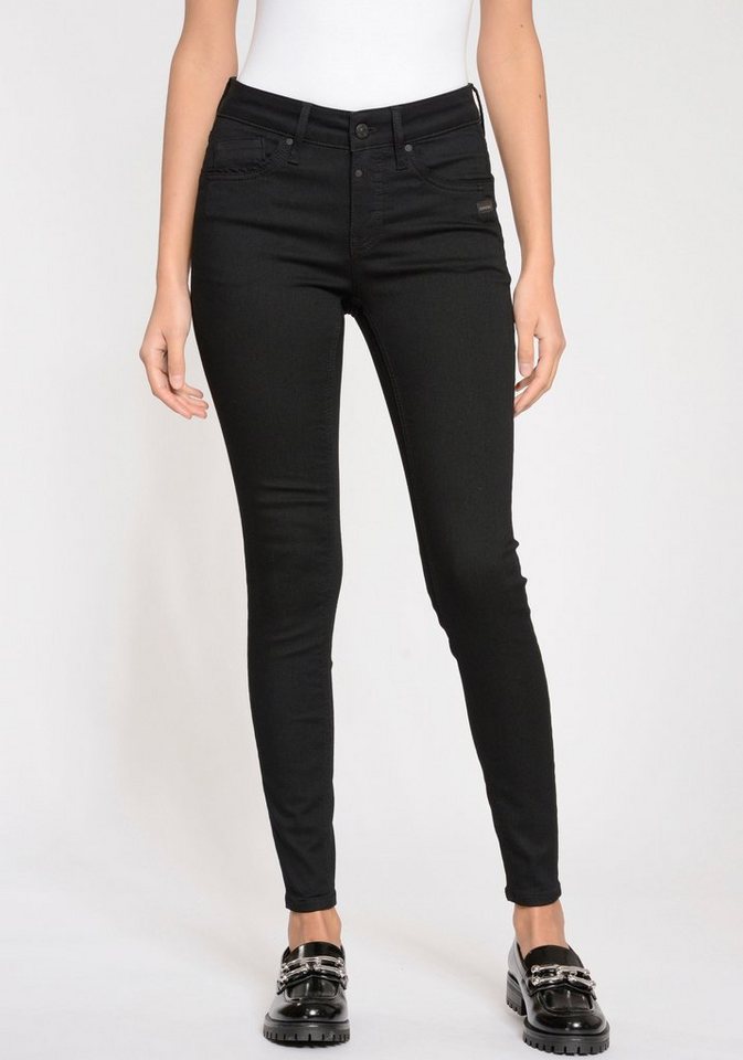 GANG Skinny-fit-Jeans 94LAYLA, 5-Pocket Style mit Reißverschluss und Knopf