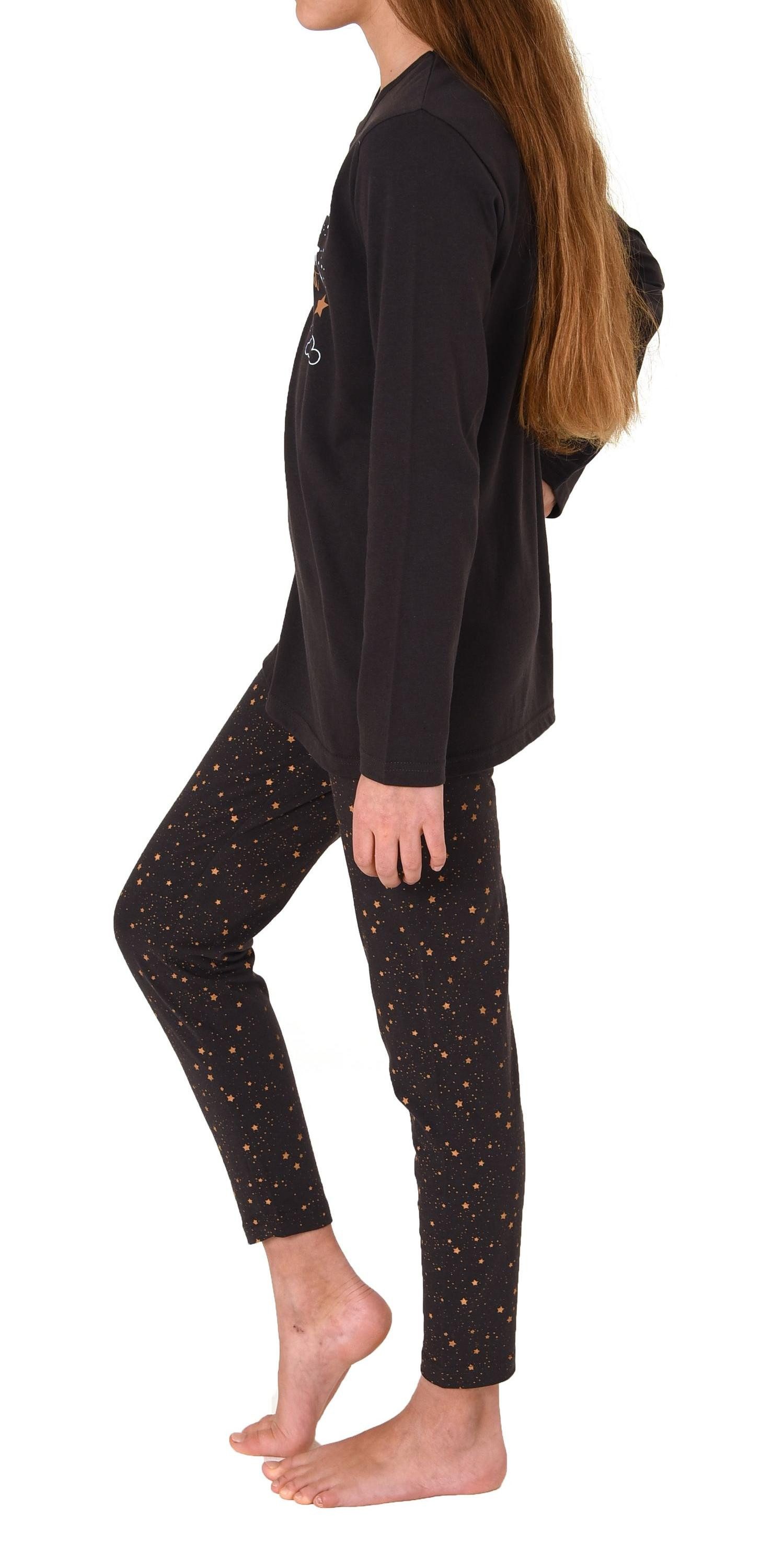 Normann Pyjama Schöner Mädchen Schlafanzug, langärmliger Pyjama mit süßem Motiv