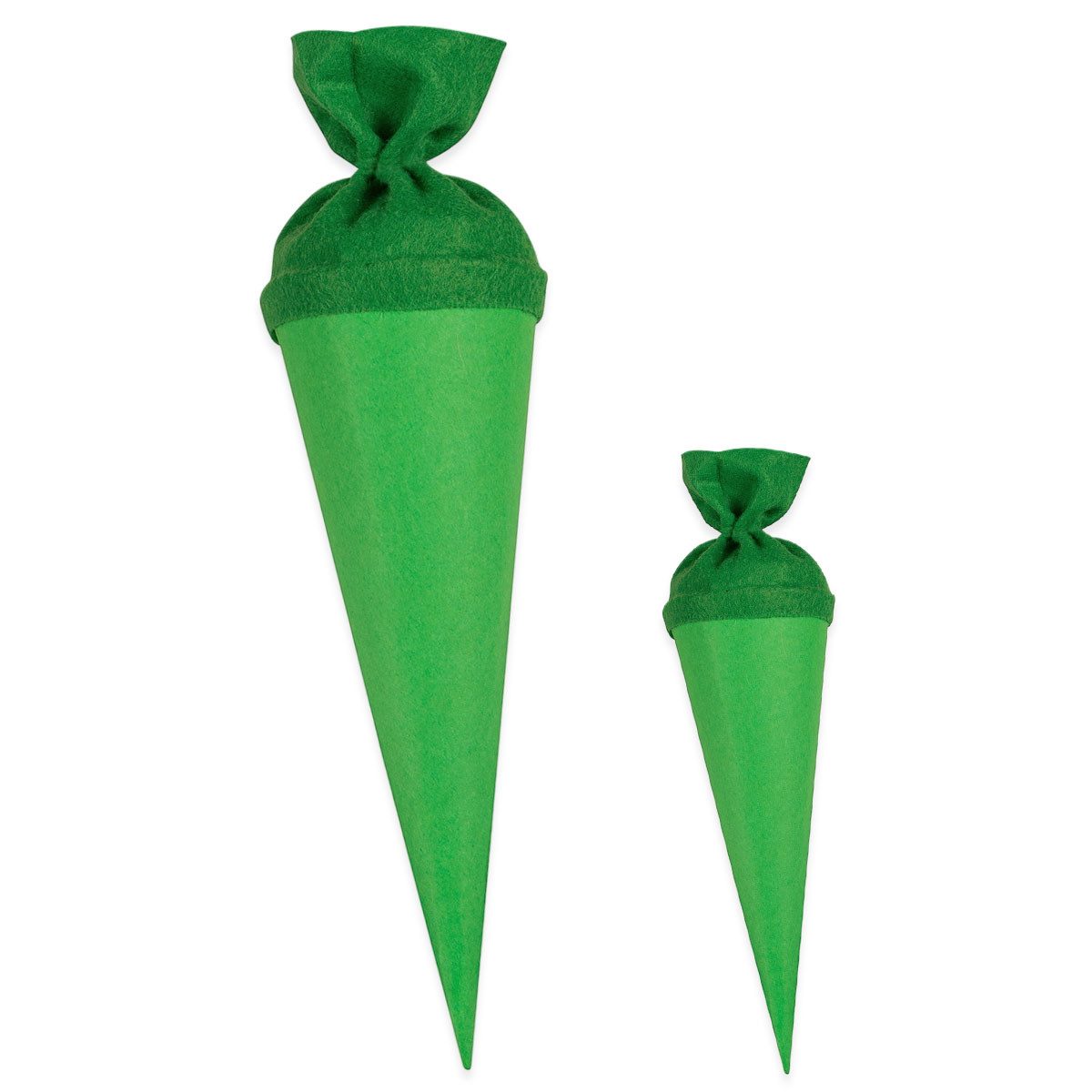itenga Schultüte itenga Bastelschultüte 70cm und Geschwister 35cm mit Filzverschluss GR