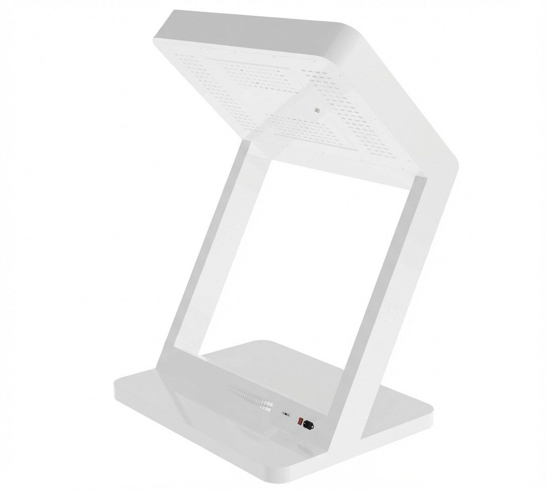 JVmoebel Präsentationsstaffelei Kundenstopp POI Display Aufsteller Terminal Kiosk Weiß - Infosystem, Made in Europe