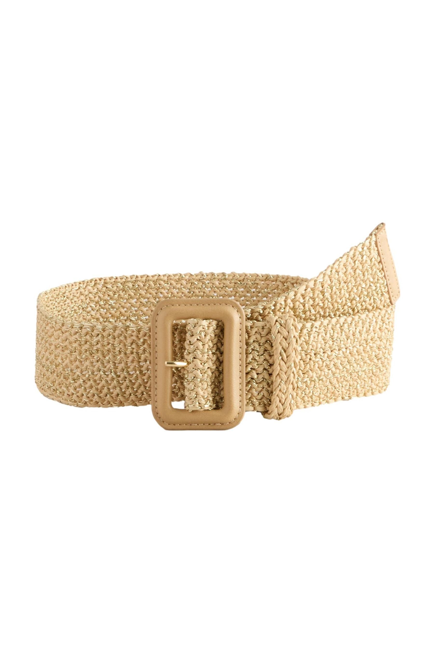 Next Synthetikgürtel Breiter Gürtel in Raffia-Optik günstig online kaufen