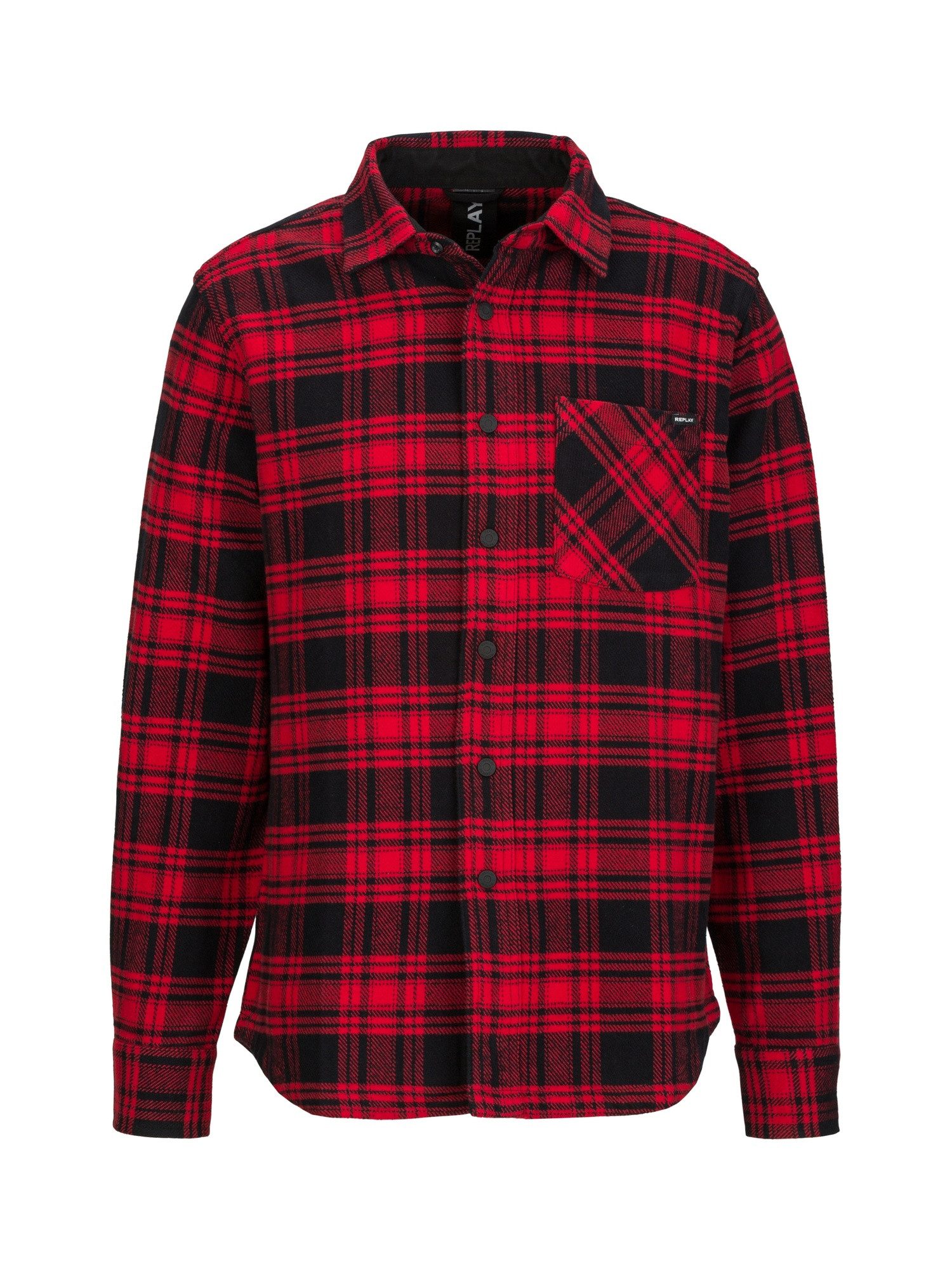 Replay Langarmhemd Checked Cotton Flannel günstig online kaufen