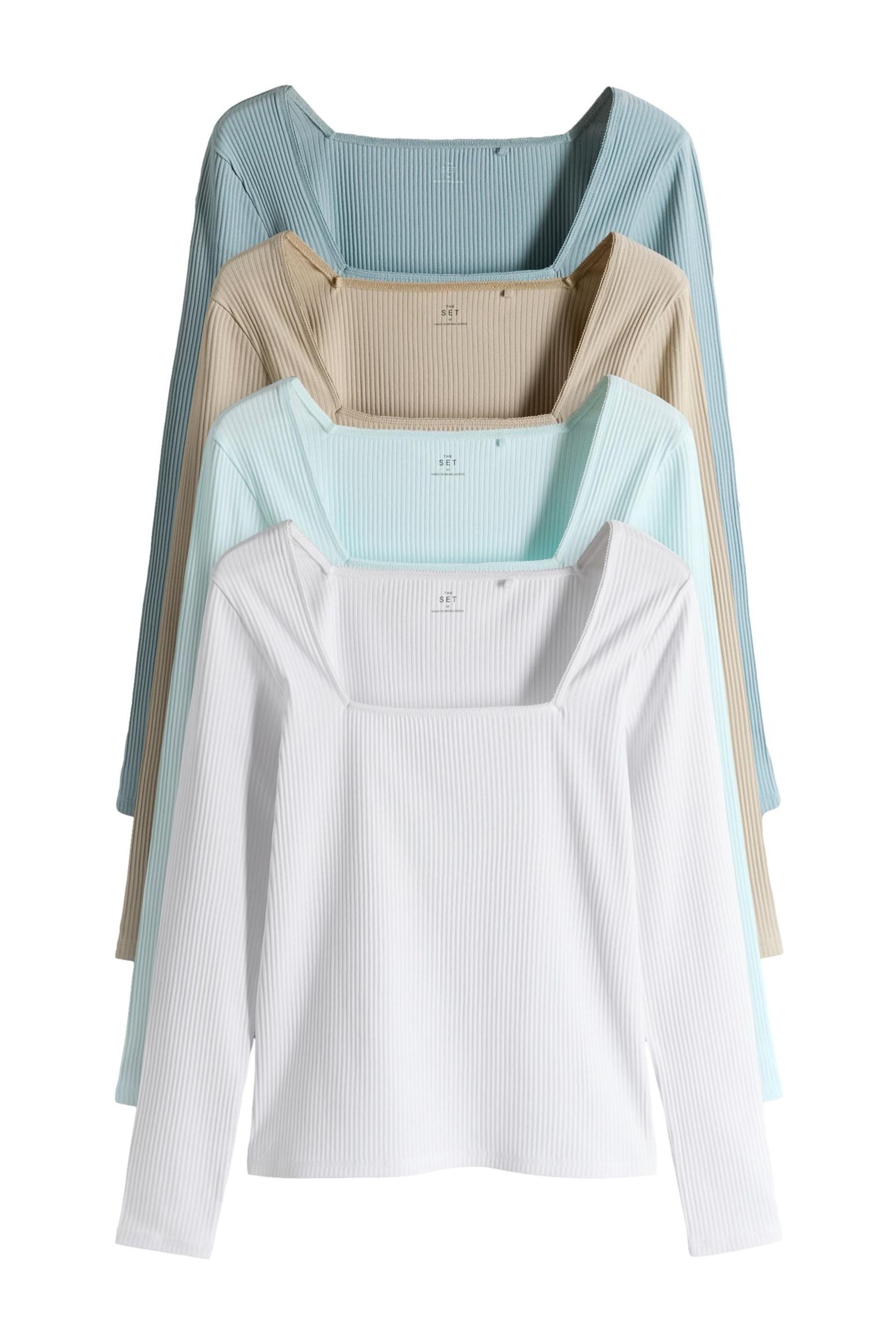 Blue/Light Blue/Stone Brown/White