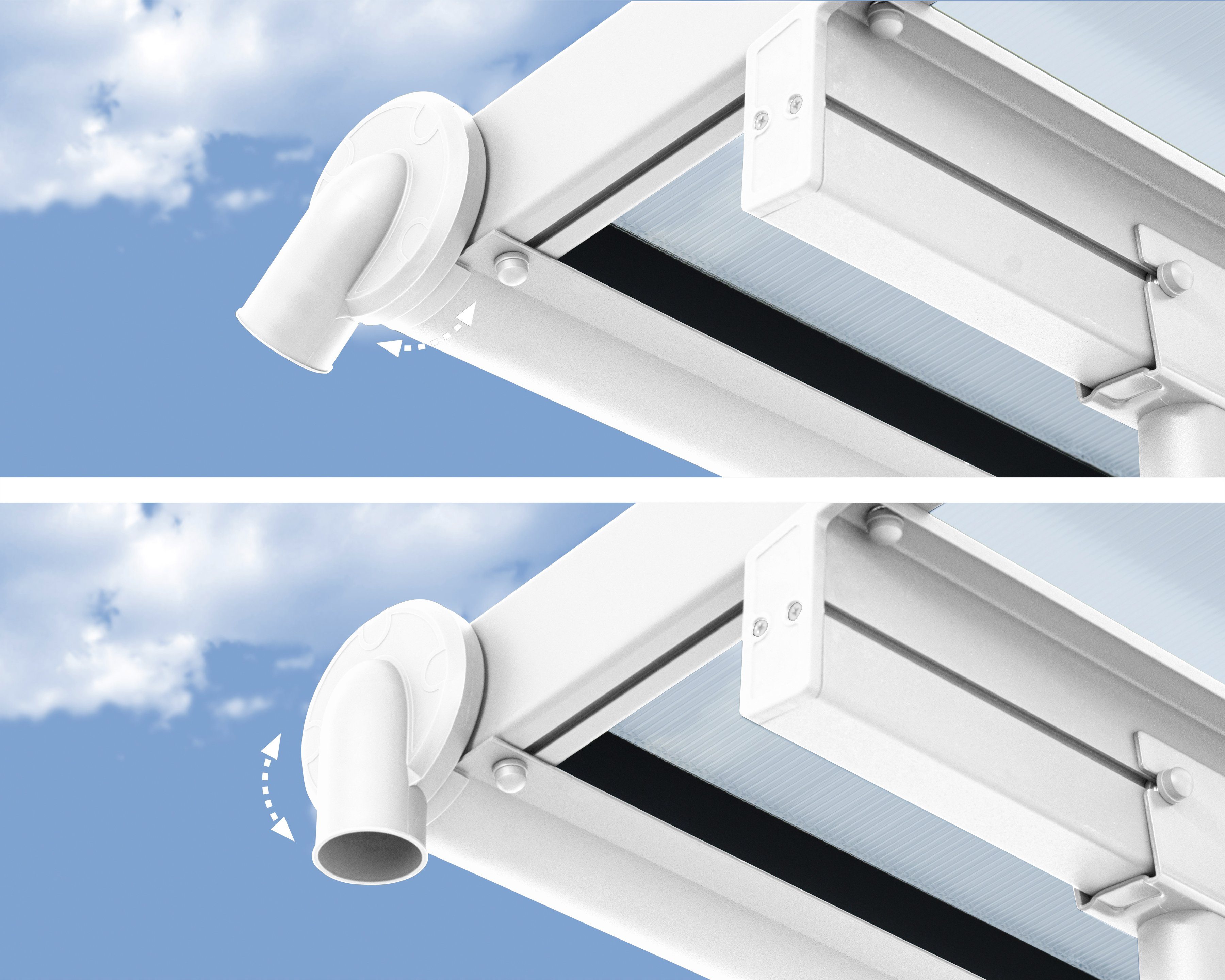 Palram - Canopia Terrassendach Olympia 3x9.71, BxT: 980x295 cm, Bedachung Doppelstegplatten, BxT: 980x295 cm