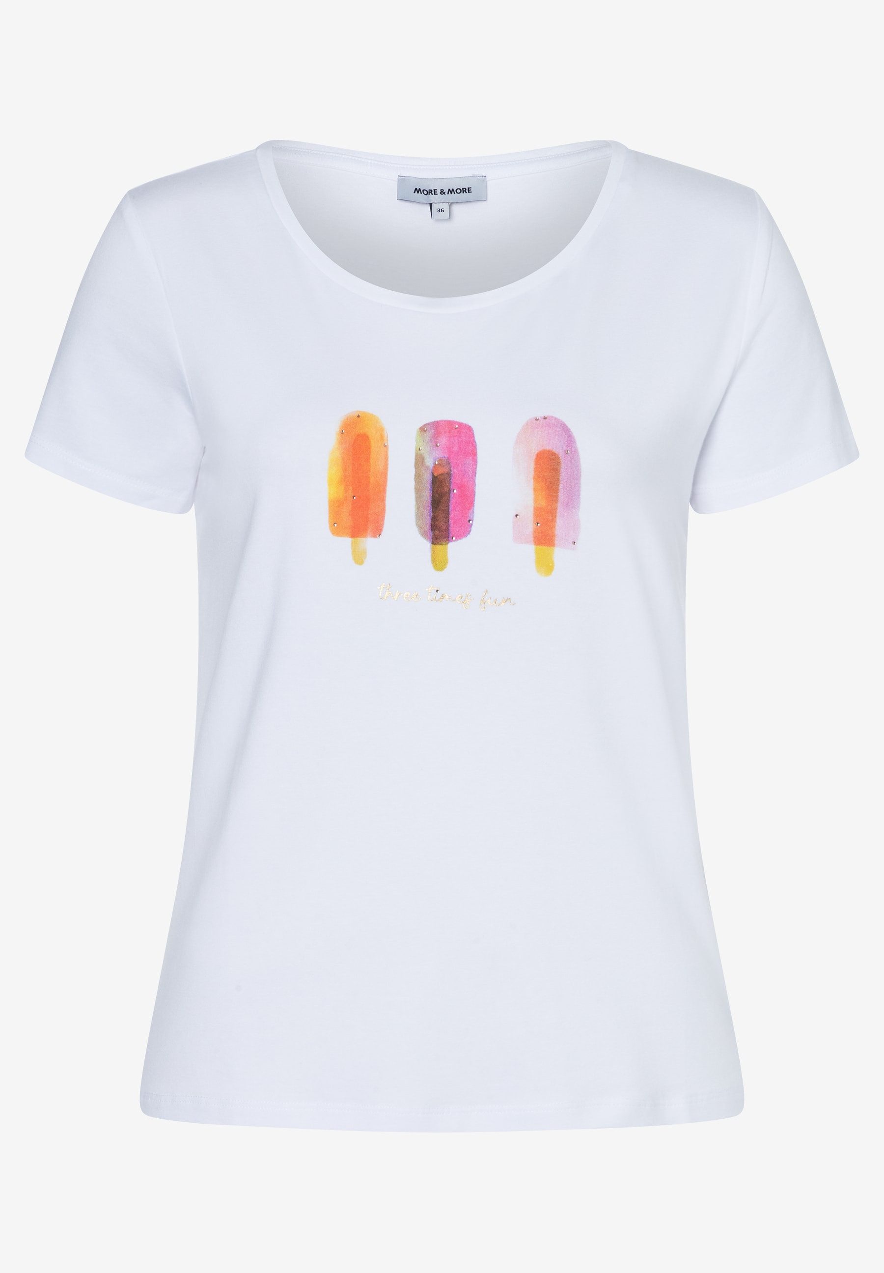 Kurzarmshirt süßes Kurzarmshirt, "Eis am Stil"