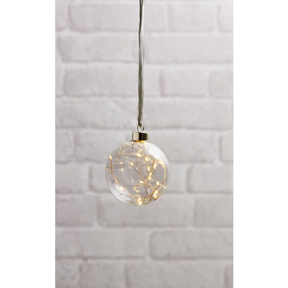 STAR TRADING LED Kugelleuchte "Glow" Glas, günstig online kaufen