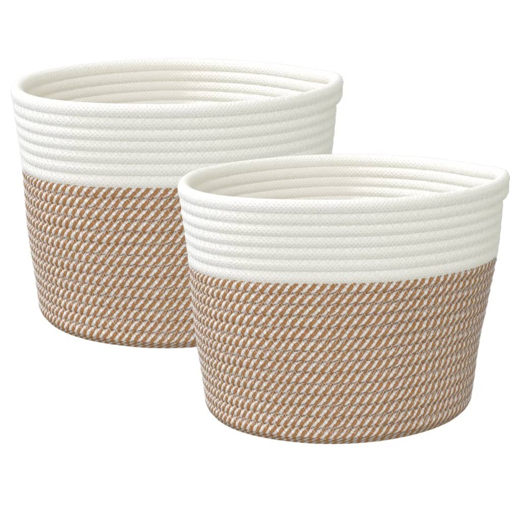 furnicato Aufbewahrungskorb Aufbewahrungskörbe 2 Stk. Braun günstig online kaufen