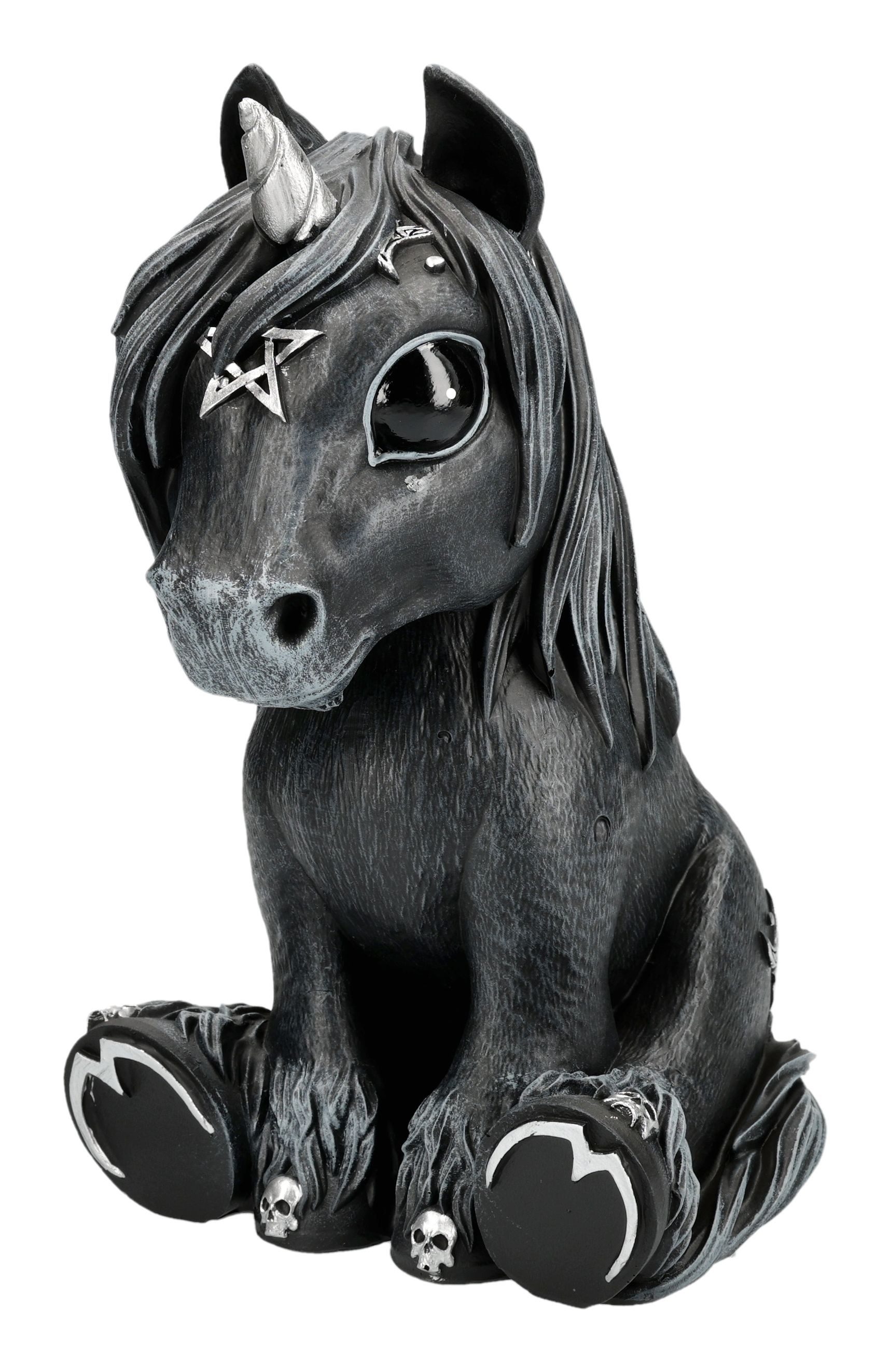 Figuren Shop GmbH Fantasy-Figur Einhorn Figur – Culticorn Gothic Sammlerfigur Fantasy Statue 25 cm