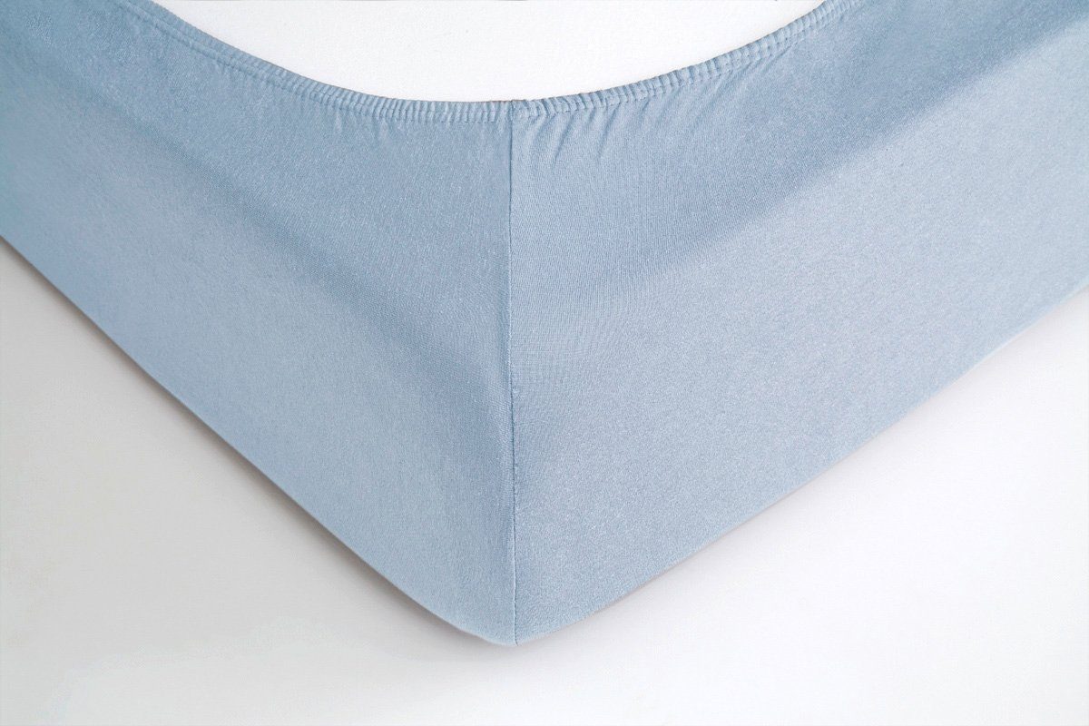 Hometex Premium Textiles Spannbettlaken Jersey Spannbettlaken 100% Baumwolle, Jersey, Gummizug: Rundumgummizug, Premium-Jersey Matratzenhöhe bis 23 cm – Bild 5 von 5