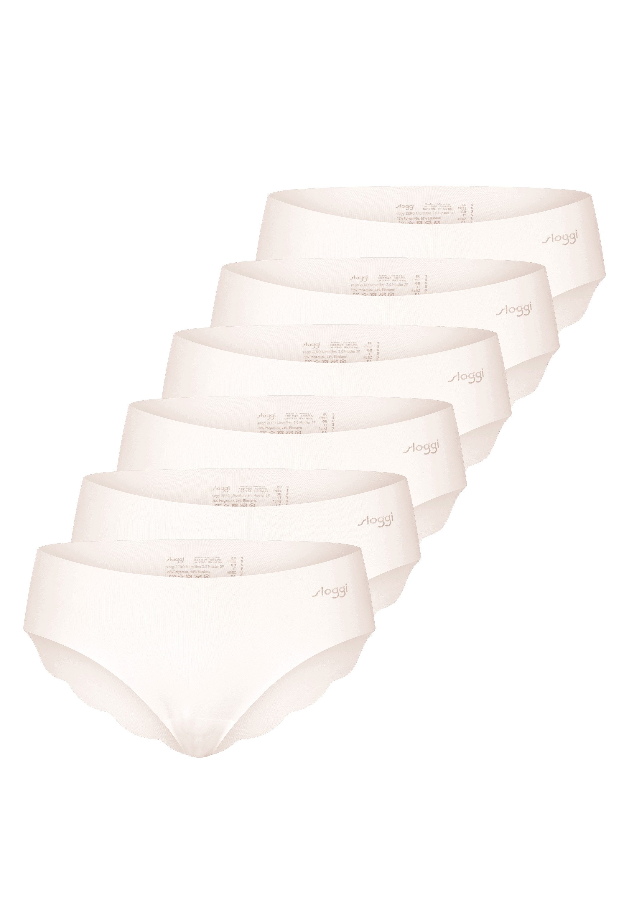 sloggi Hipster 6er Pack ZERO Microfibre 2.0 (Spar-Set, 6-St) Hipster - Naht günstig online kaufen