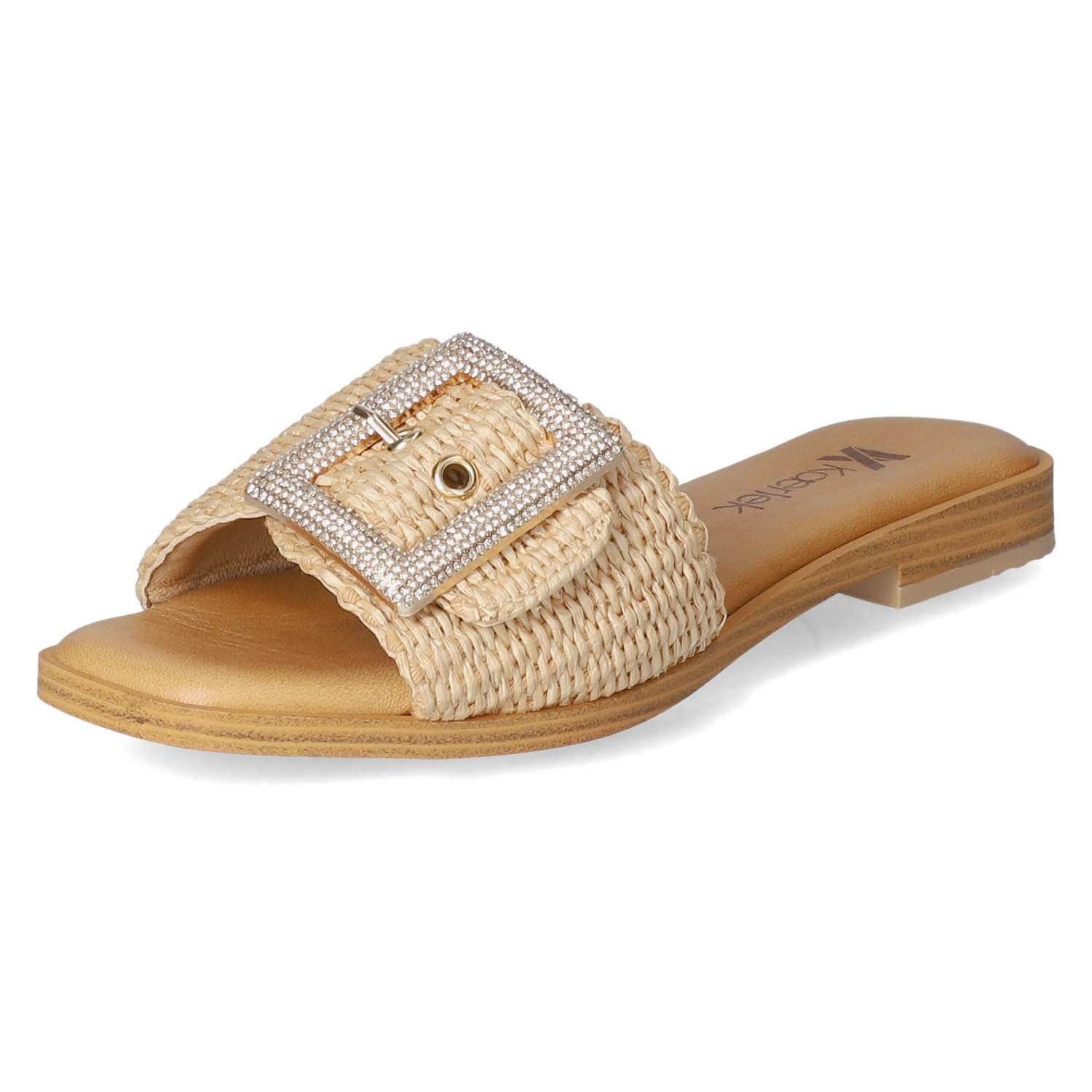 Kaerlek Kaerlek 4268 - 7853 Nat. - Naturale Damen Synthetik beige Pantolette