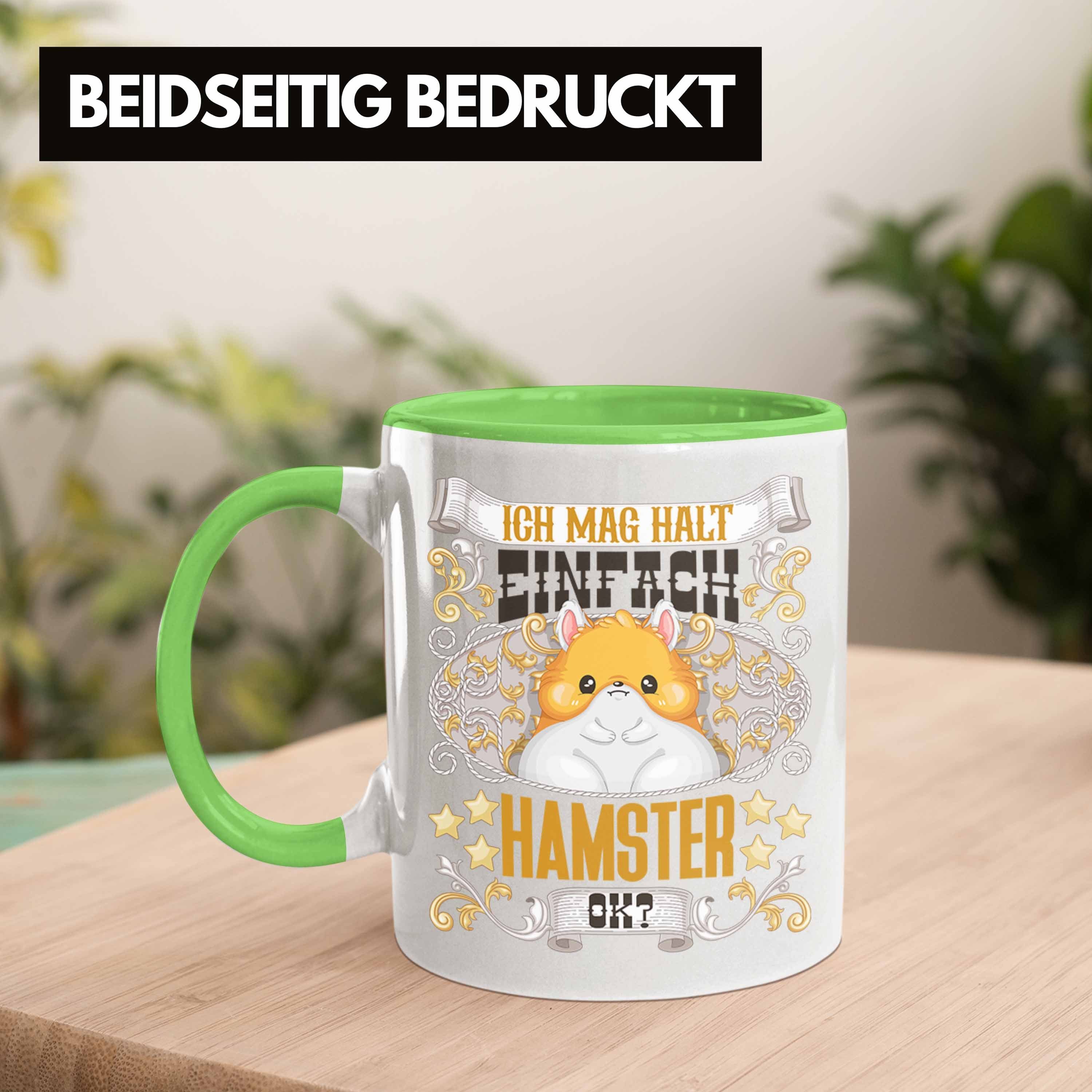 Hamster Trendation Tasse Geschenk Trendation Spruch Geschenkid Grün Besitzer - Tasse Hamster