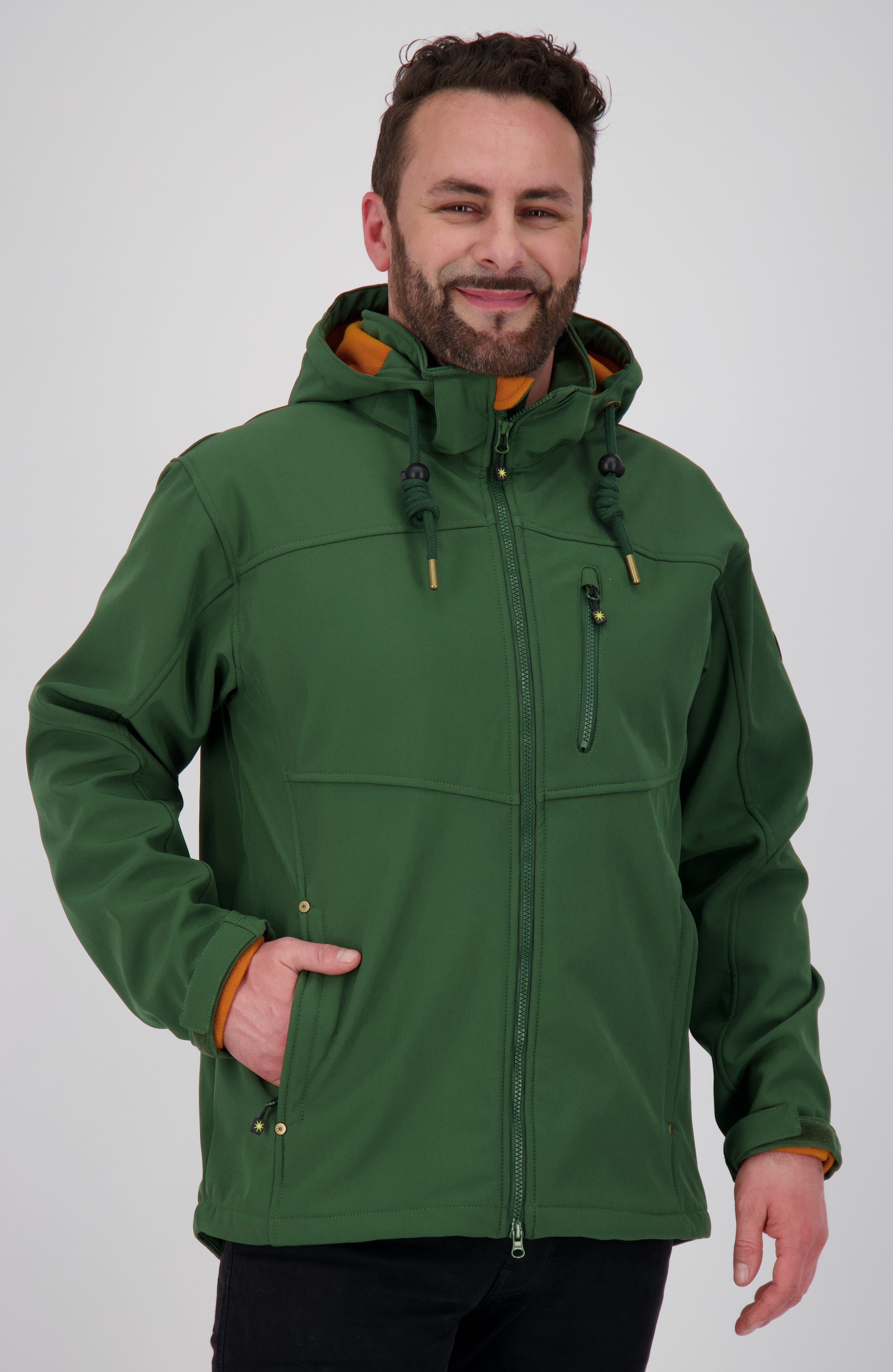 DEPROC Active Softshelljacke #ankerglutfreiheit MEN II NEW CS auch in Großen Größen erhältlich, mit abnehmbarer Kapuze Tan