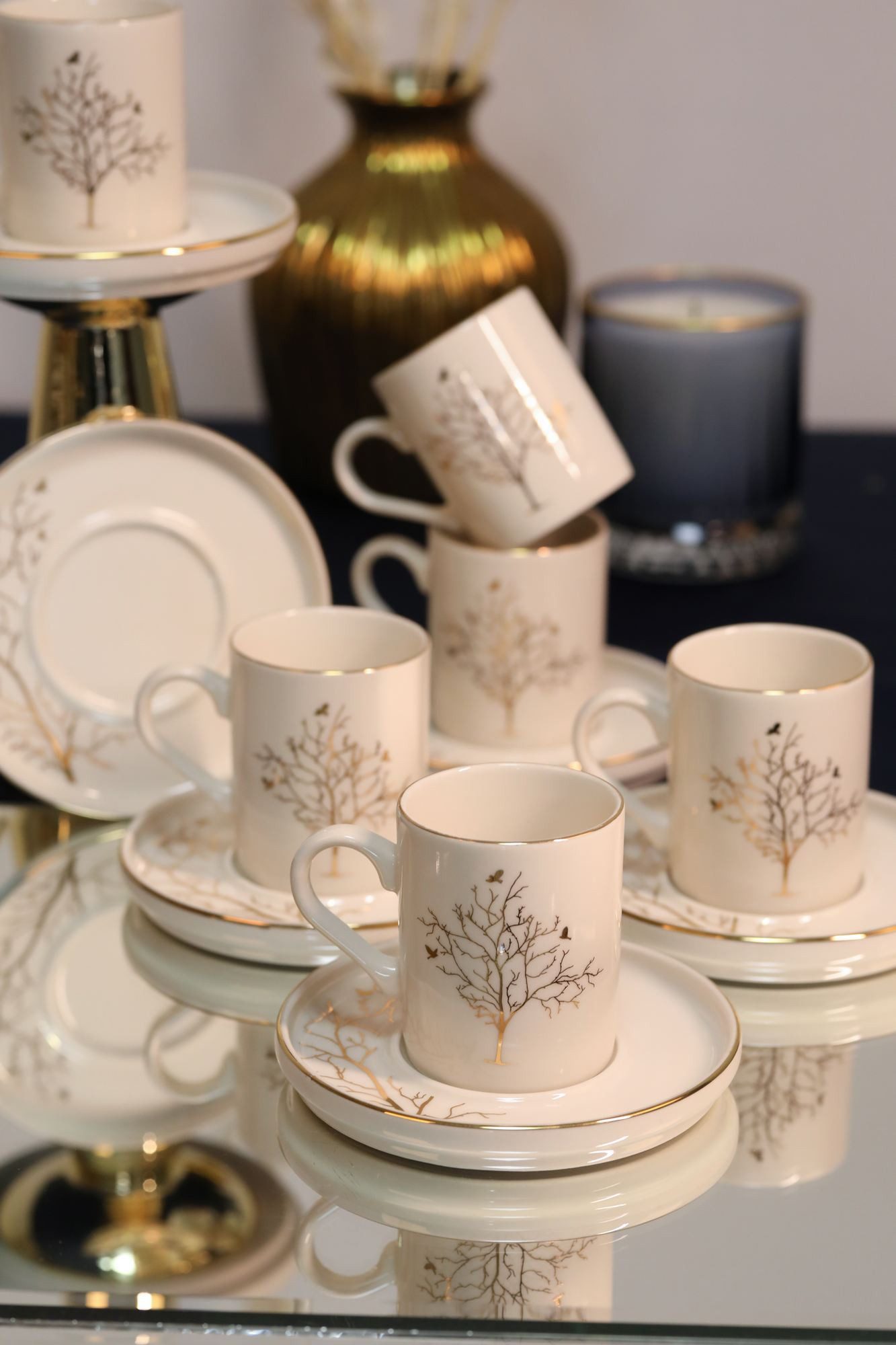 Hermia Concept Espressotasse Becher, 12-tlg., Porzellan, 12-teiliges Set