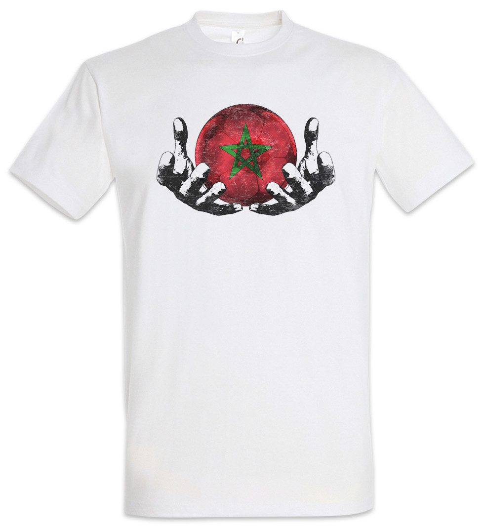 Urban Backwoods Print-Shirt Morocco Football Magic Ball Herren T-Shirt Marokko Marokkanisch (1-tlg) Marokkanische Fahne Moroccan Fußball
