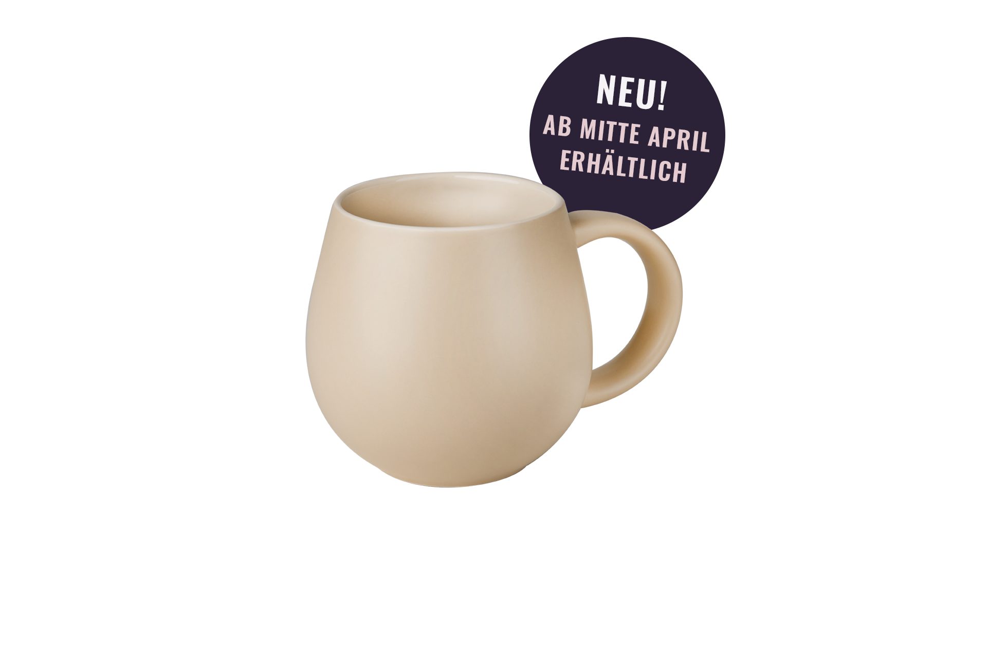 Sallys Tasse Belly Mug, handgemacht aus 400 ml, langer Wärmespeicher durch 100 % Steingut