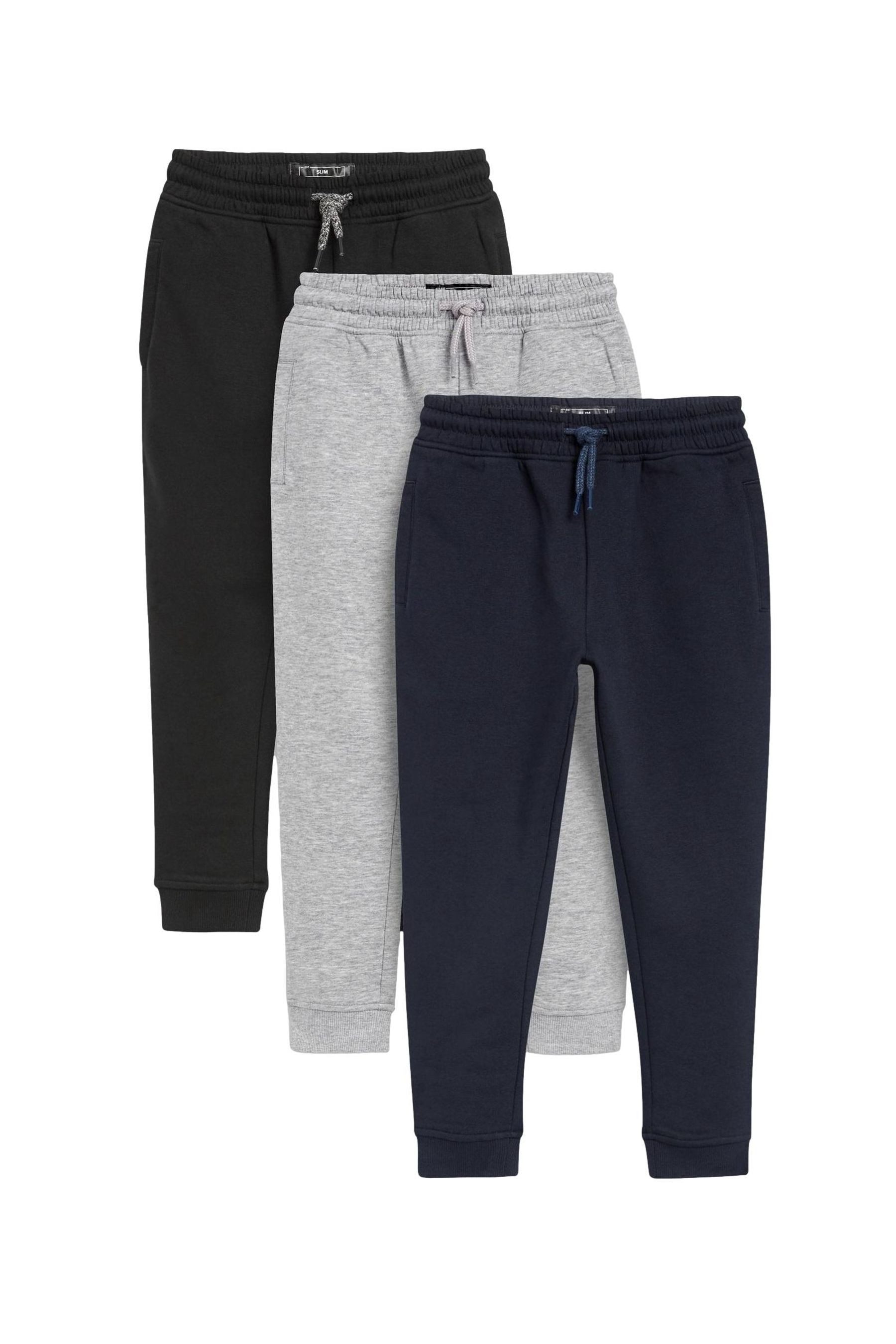 Jogginghose Slim-Fit-Jogginghosen (3-16 Jahre), 3er-Pack
