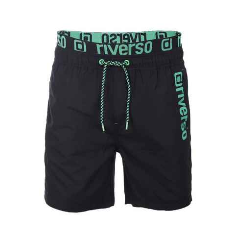 riverso Badeshorts Herren Badehose RIVBobby Regular Fit (1-St) Sportshorts mit Kordelzug