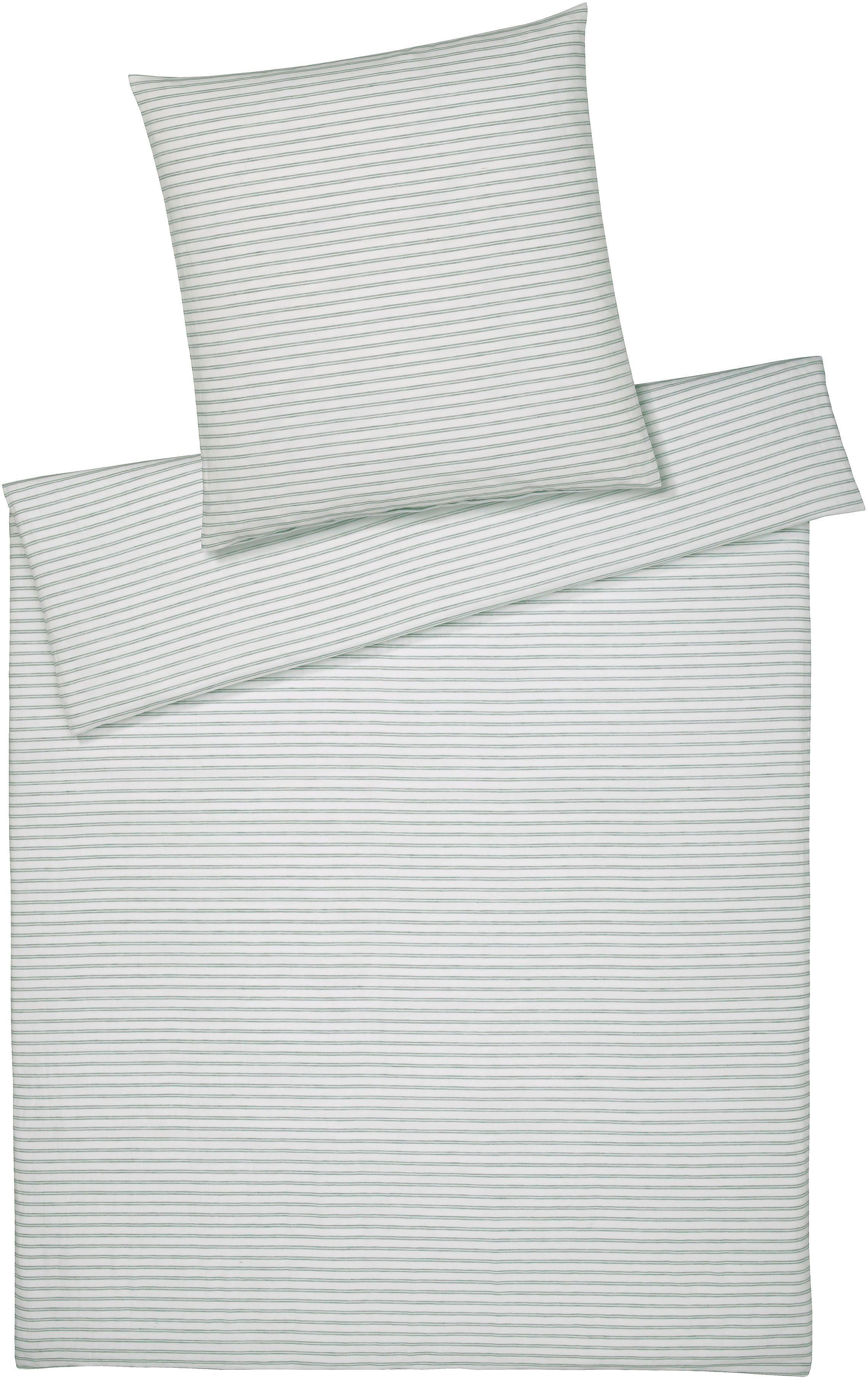 Elegante Bettwäsche Delicate, Halbleinen, 2 teilig, angenehmes Hautgefühl