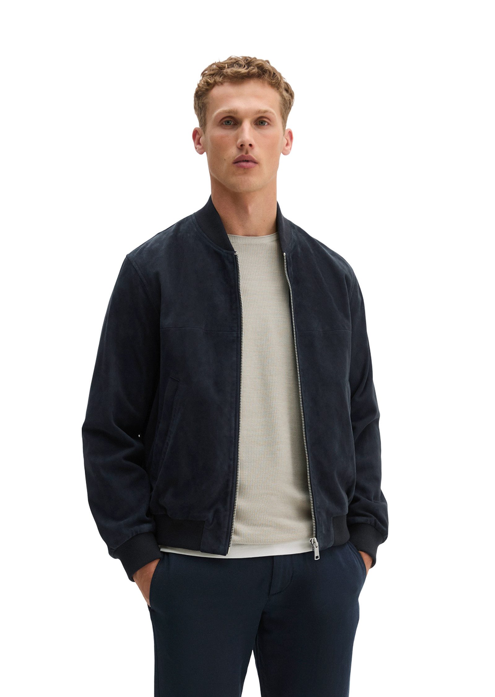 Marc O'Polo Lederjacke aus geschmeidigem Ziegenleder
