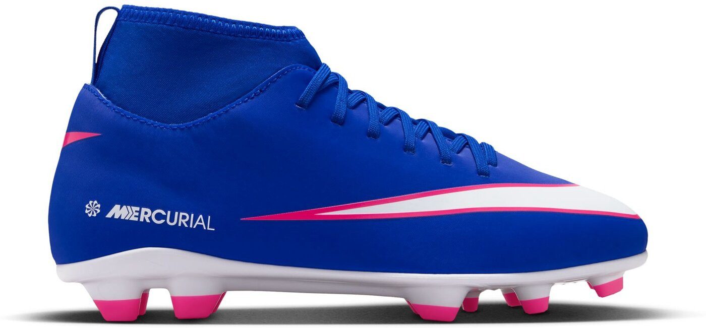 Nike JR SUPERFLY 10 CLUB FG/MG LASER BLUE/WHITE Fußballschuh