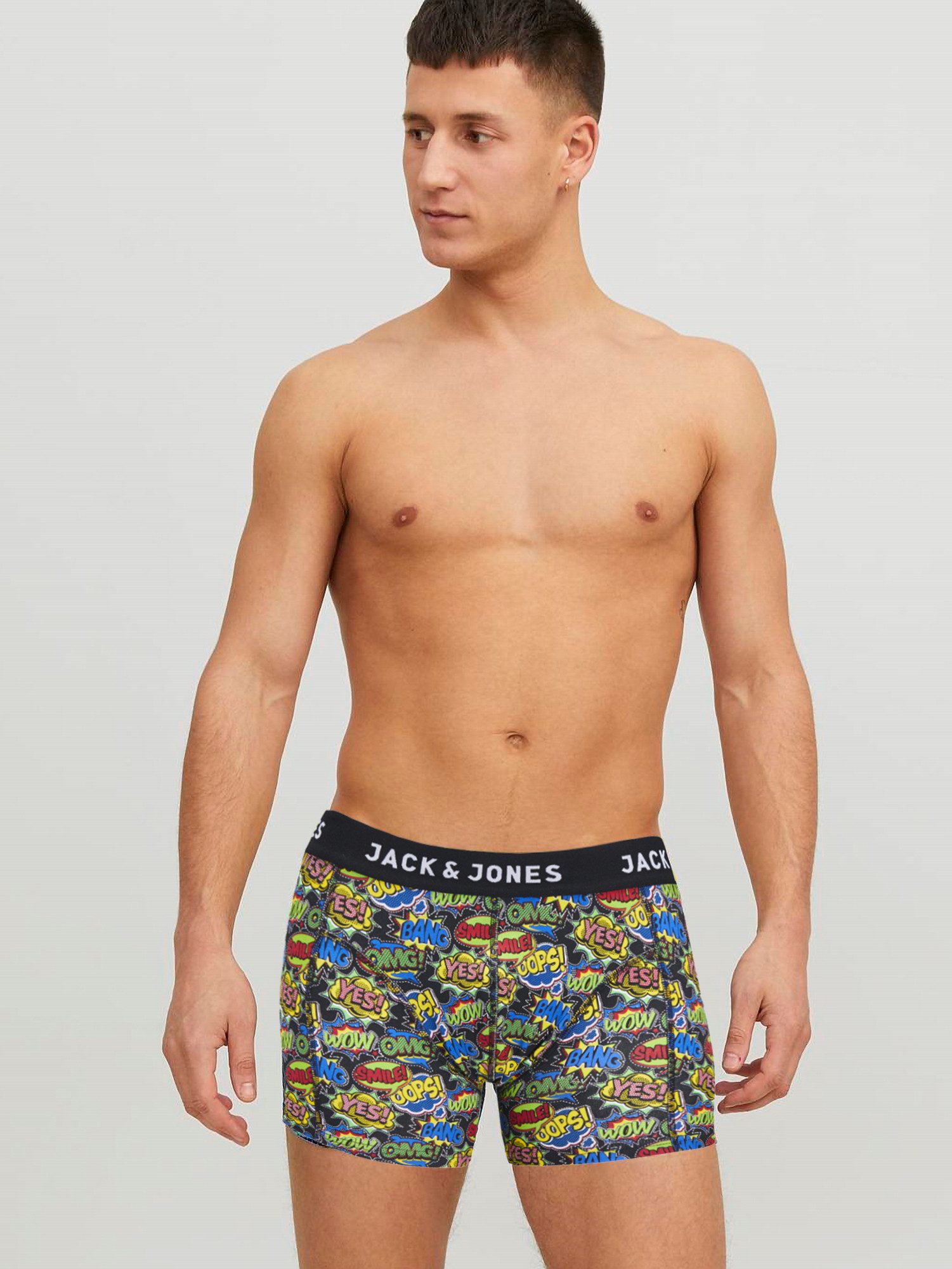 Jack & Jones Boxershorts Jacvel (5-St., 5er Pack) gute Passform durch elastische Baumwollqualität