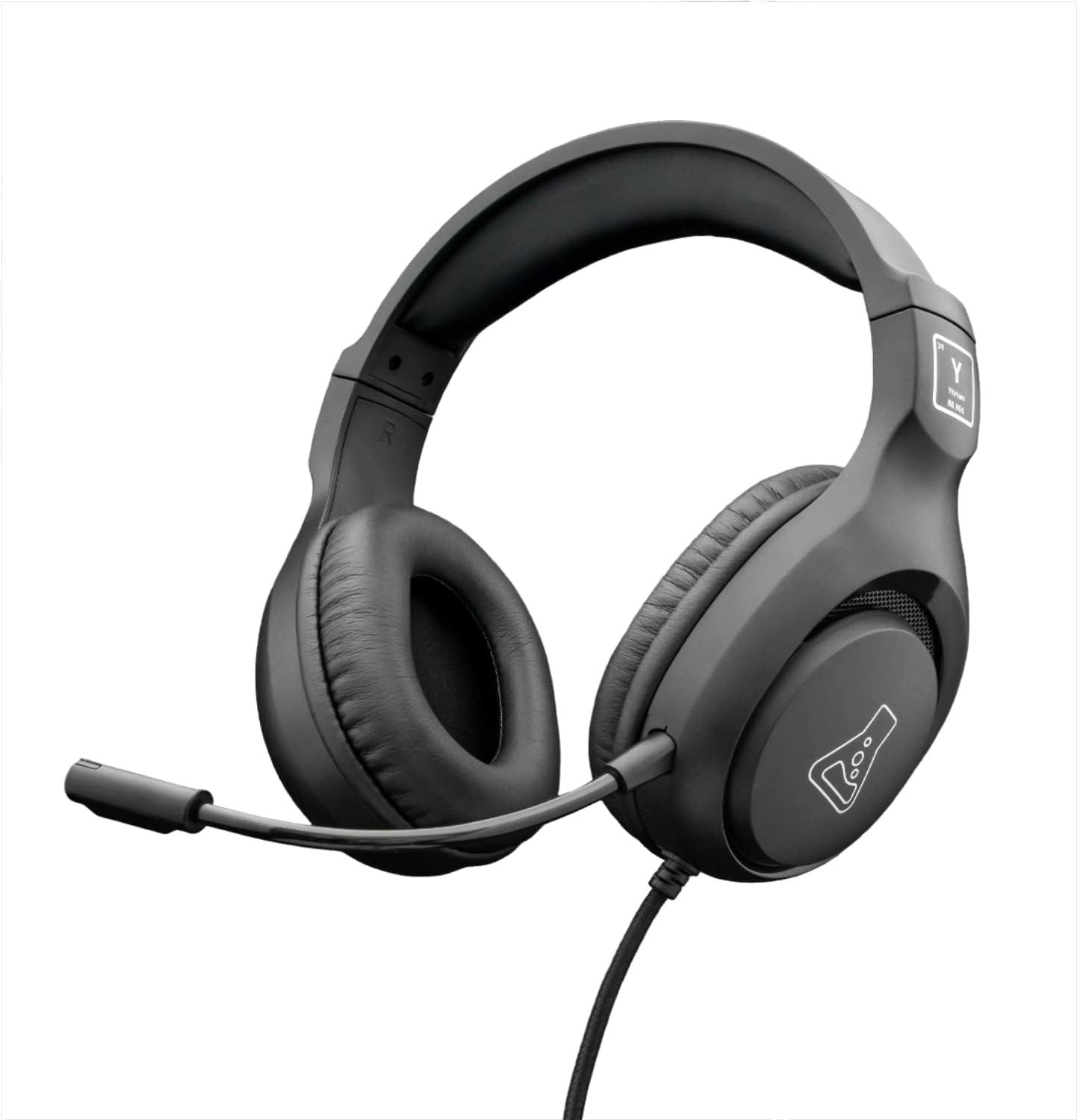 THE G-LAB Korp Yttrium 3,5 mm Klinkenstecker Gaming-Headset (Leichtgewichtiges Design für stundenlanges bequemes Tragen beim Spielen., mit Mikrofon, faltbar, Mikrofon, Stereo, Starke Bass-Mikrofon)