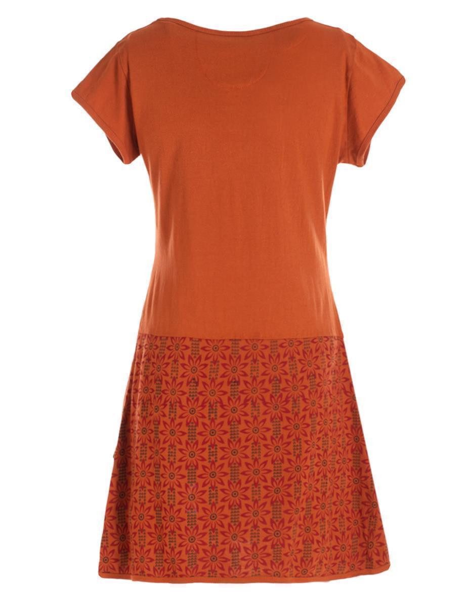 Vishes Tunikakleid Damen Sommerkleid Kurzarm Blumen-Kleid günstig online kaufen