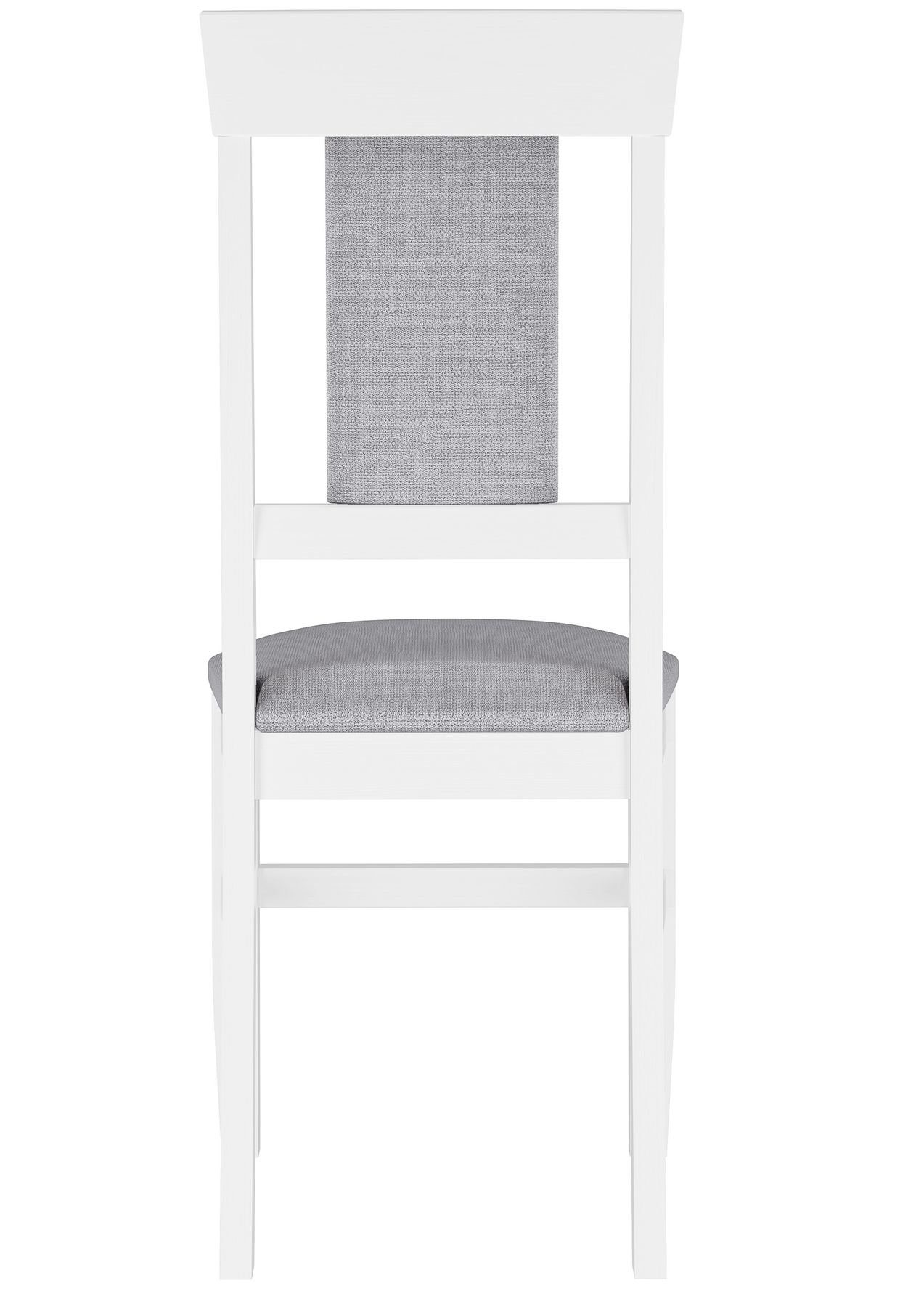 weiß-grau Esszimmerstuhl Esszimmerstuhl Gepolsterter ERST-HOLZ Massivholz-Stuhl in Küchenstuhl