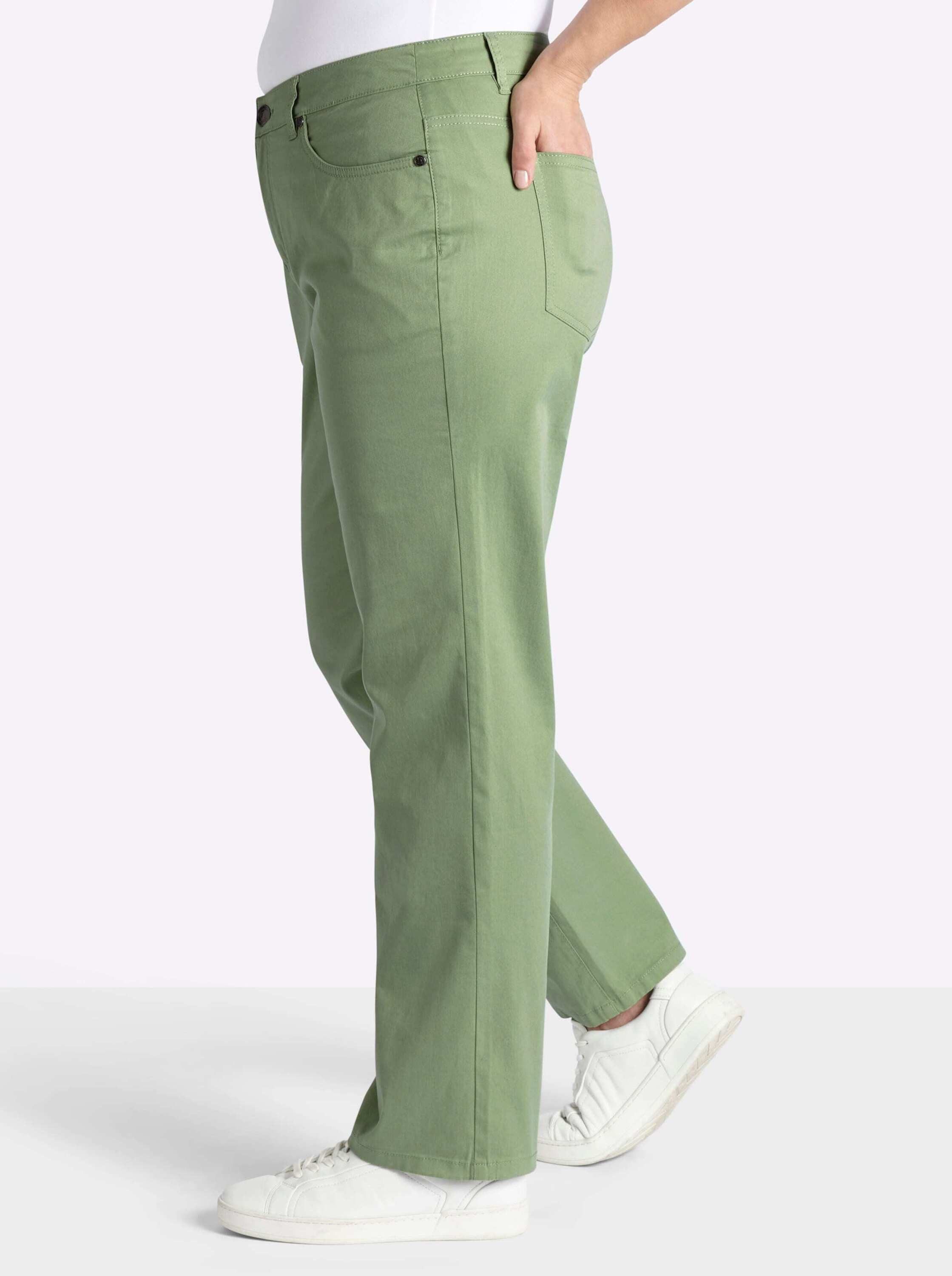 Sheego Jerseyhose Stretch-Hose normal elastische Twill-Qualität
