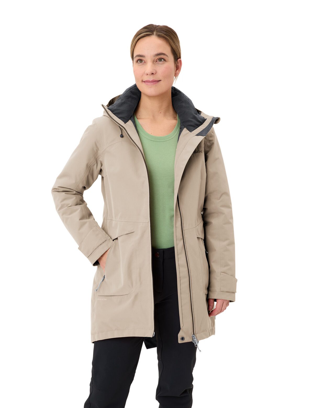 VAUDE Parka WOMEN'S SKOMER WINTER PARKA III mit PrimaLoft®-Wattierung, wasserdicht, winddicht, atmungsaktiv