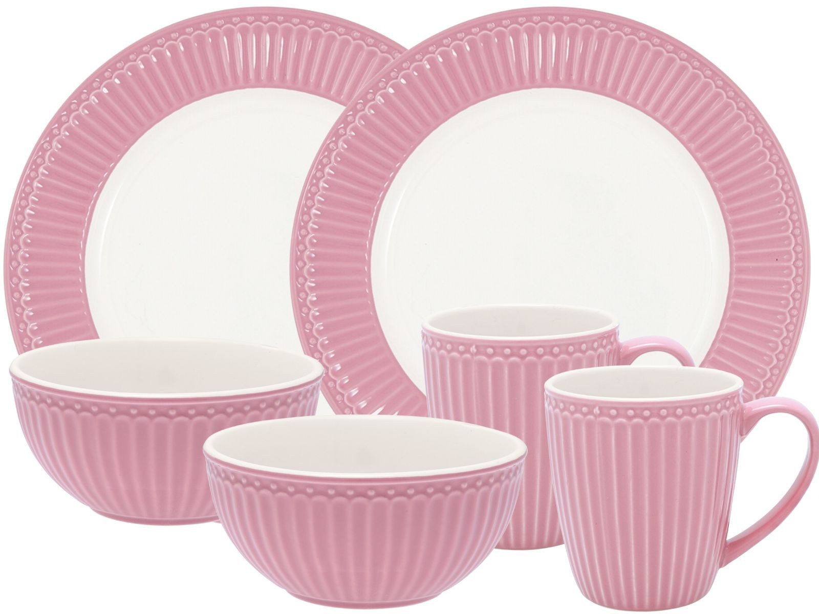Greengate Frühstücks-Set Alice Frühstücksset dusty rose 6tlg