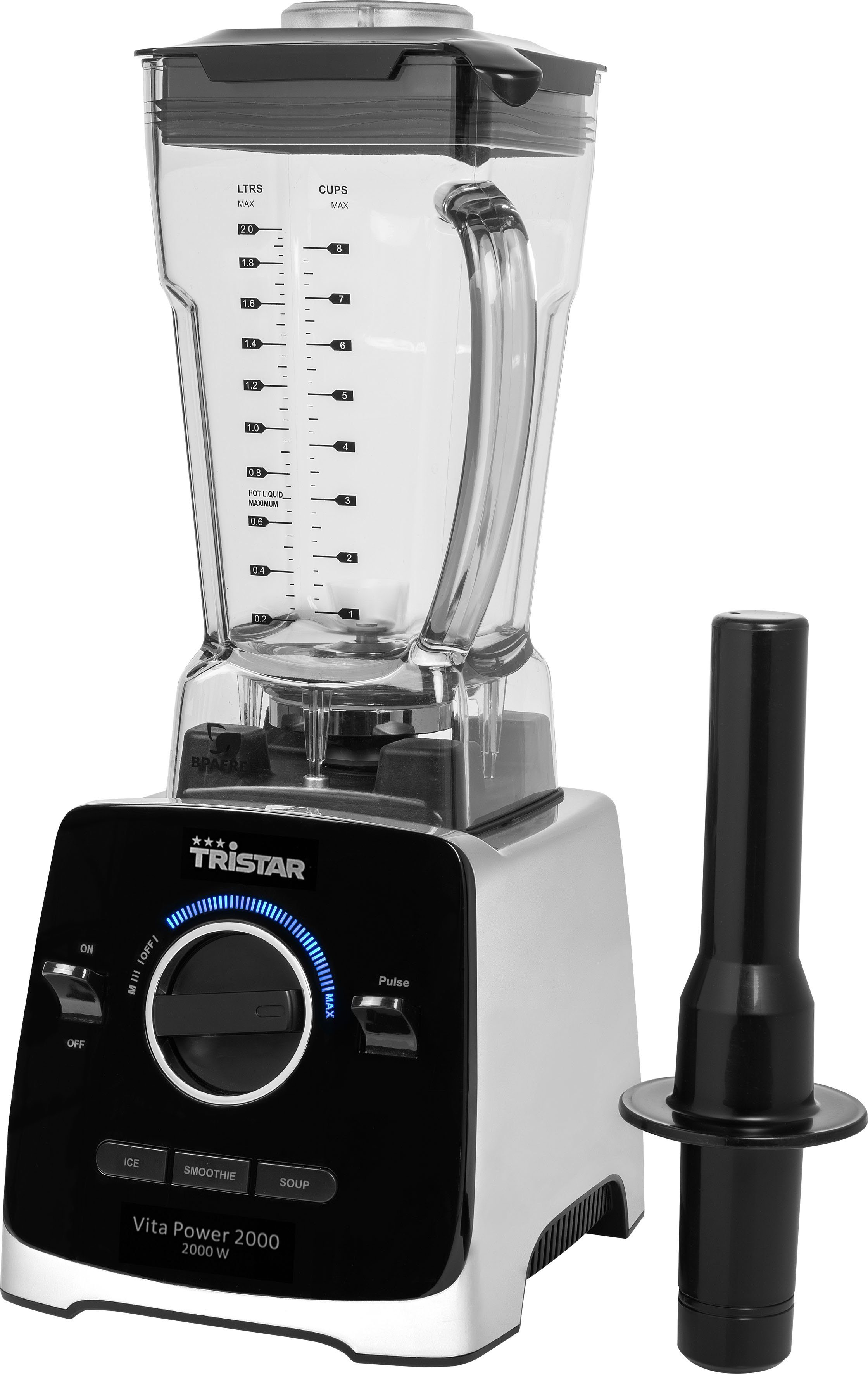 2000, Blender BL4473 W, Standmixer 2000 VitaPower Tritan-Mixbehälter 2L Tristar