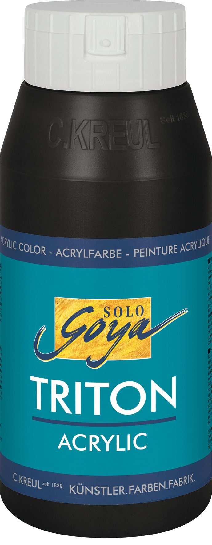 Kreul Acrylfarbe Solo Goya Triton Acrylic, 750 ml Schwarz