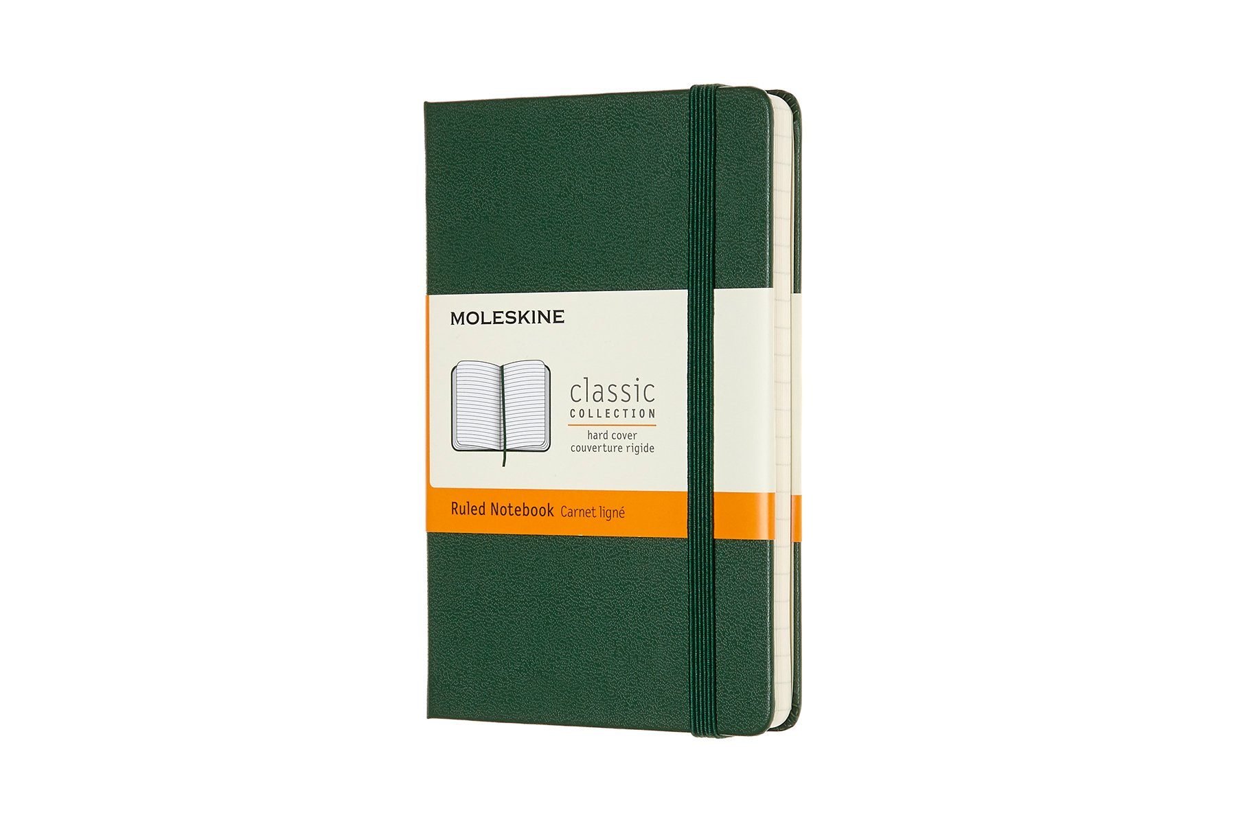MOLESKINE Notizbuch, Classic Collection P/A6 Pocket (9x14) - mit festem Einband - 70g-Papier Myrtengrün