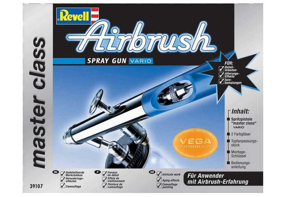 Revell® Farbsprühgerät Airbrush-Pistole - Spray Gun master class Vario