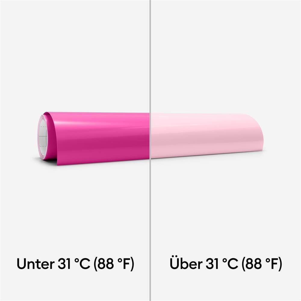 Cricut Dekorationsfolie Wärmeaktivierte Vinyl Folie HOT Pink, Farbveränderung, gestalten, dekorieren, Vinylaufkleber