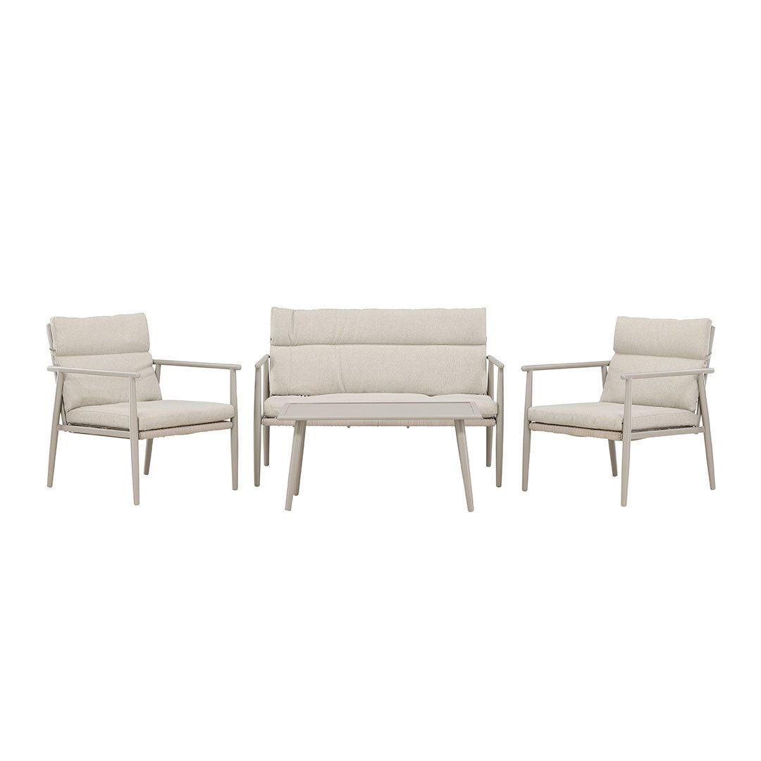 Gartenlounge-Set Mazzaro Loungeset 1 Sofa, 2 Stühle, 1 Couchtisch b