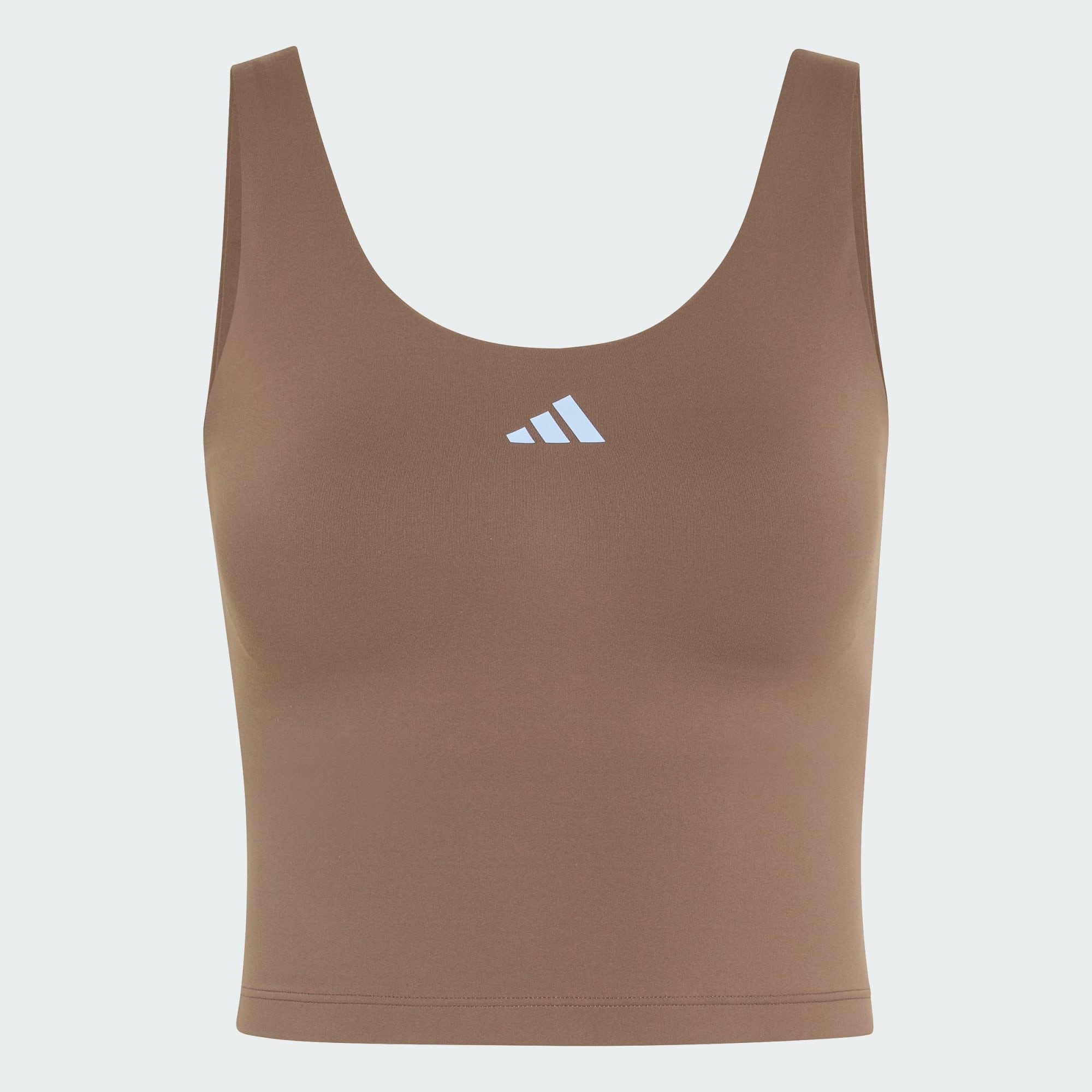 adidas Performance Tanktop 3-STREIFEN STUDIO ALL ME TANKTOP, LEICHT STÜTZEND (1-tlg)