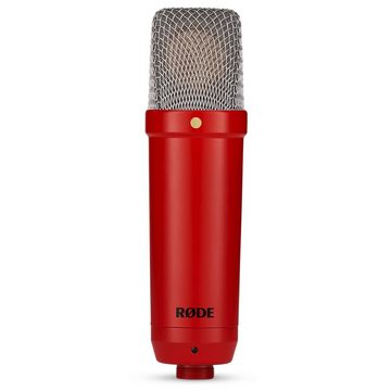 RØDE Mikrofon NT1 Signature Red (Studio-Mikrofon Rot), mit Mikrofonständer