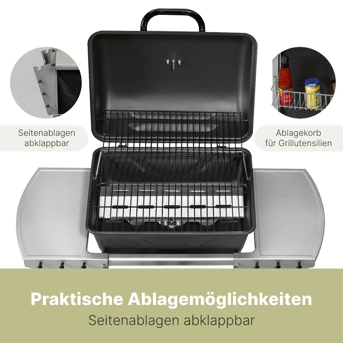 CLATRONIC Gasgrill GG 3590, mit 2 Heizzonen für indiv. Temperatursteuerung