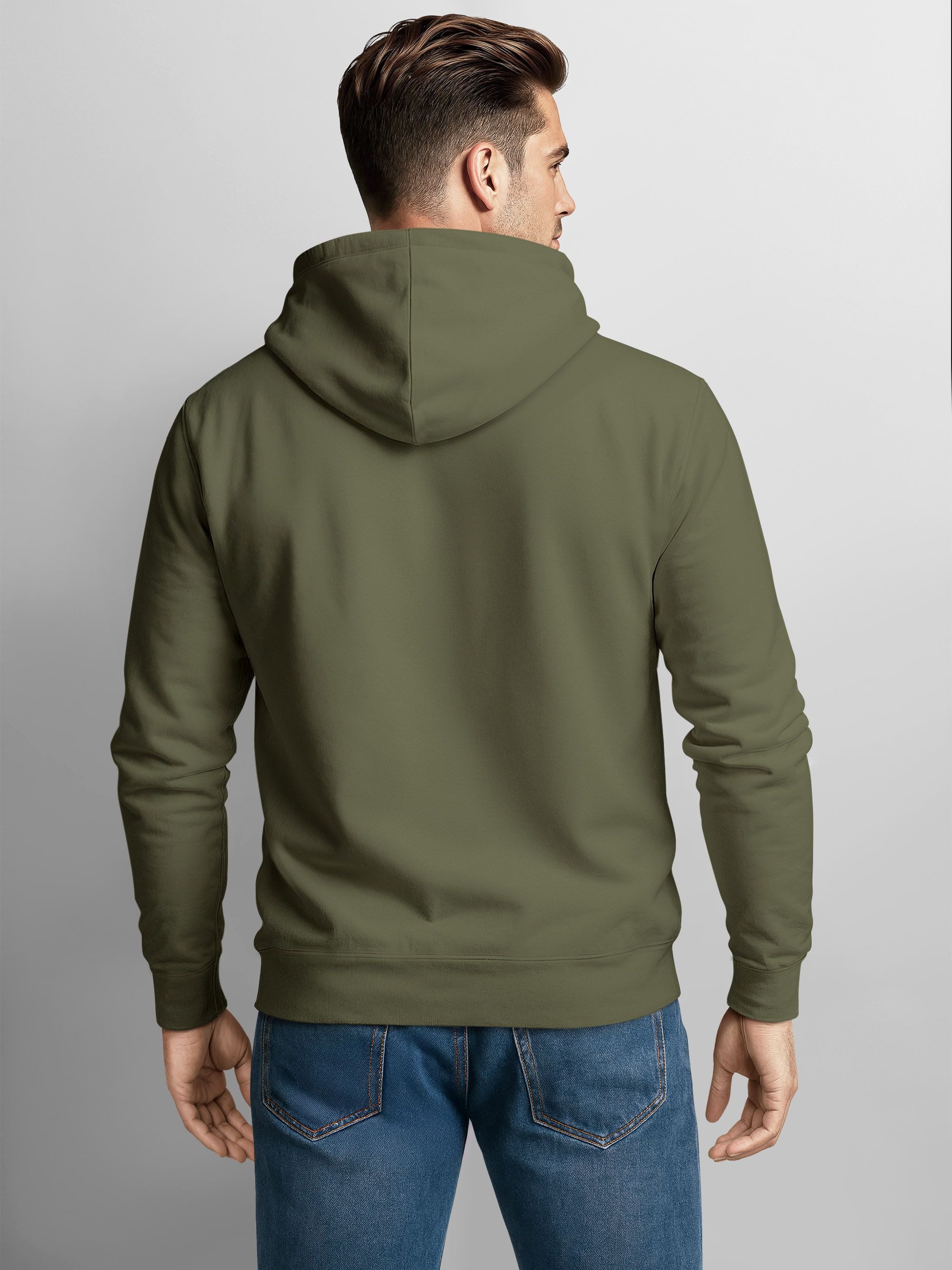 Neverless Hoodie Herren Hoodie Minimal Mountain Kapuzensweatshirt Logo Bergmotiv