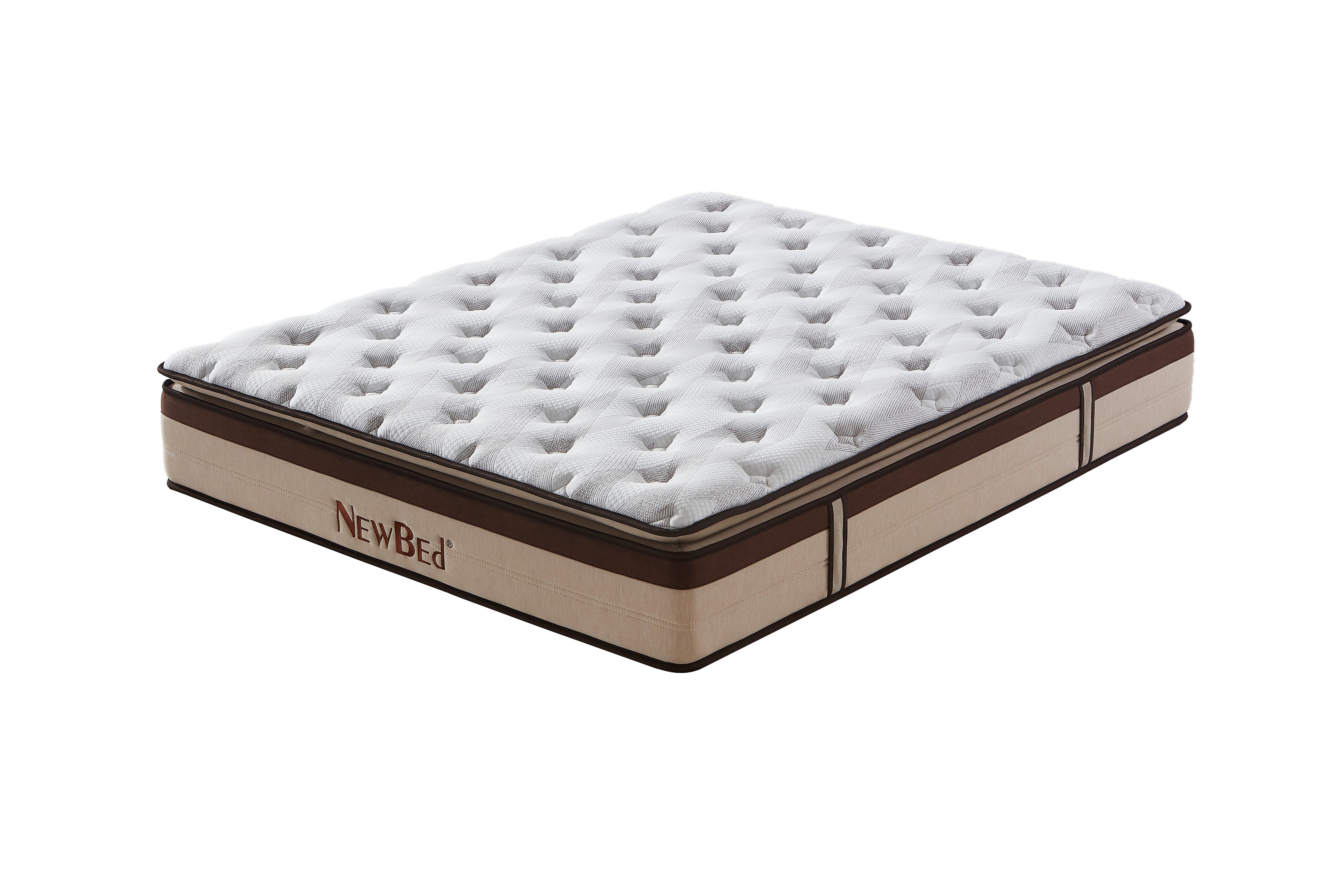 Taschenfederkernmatratze NEWBED Orthopädische,5 Zonen,mit Topper,Memory-Schaum und Latex,32 cm, NewBed