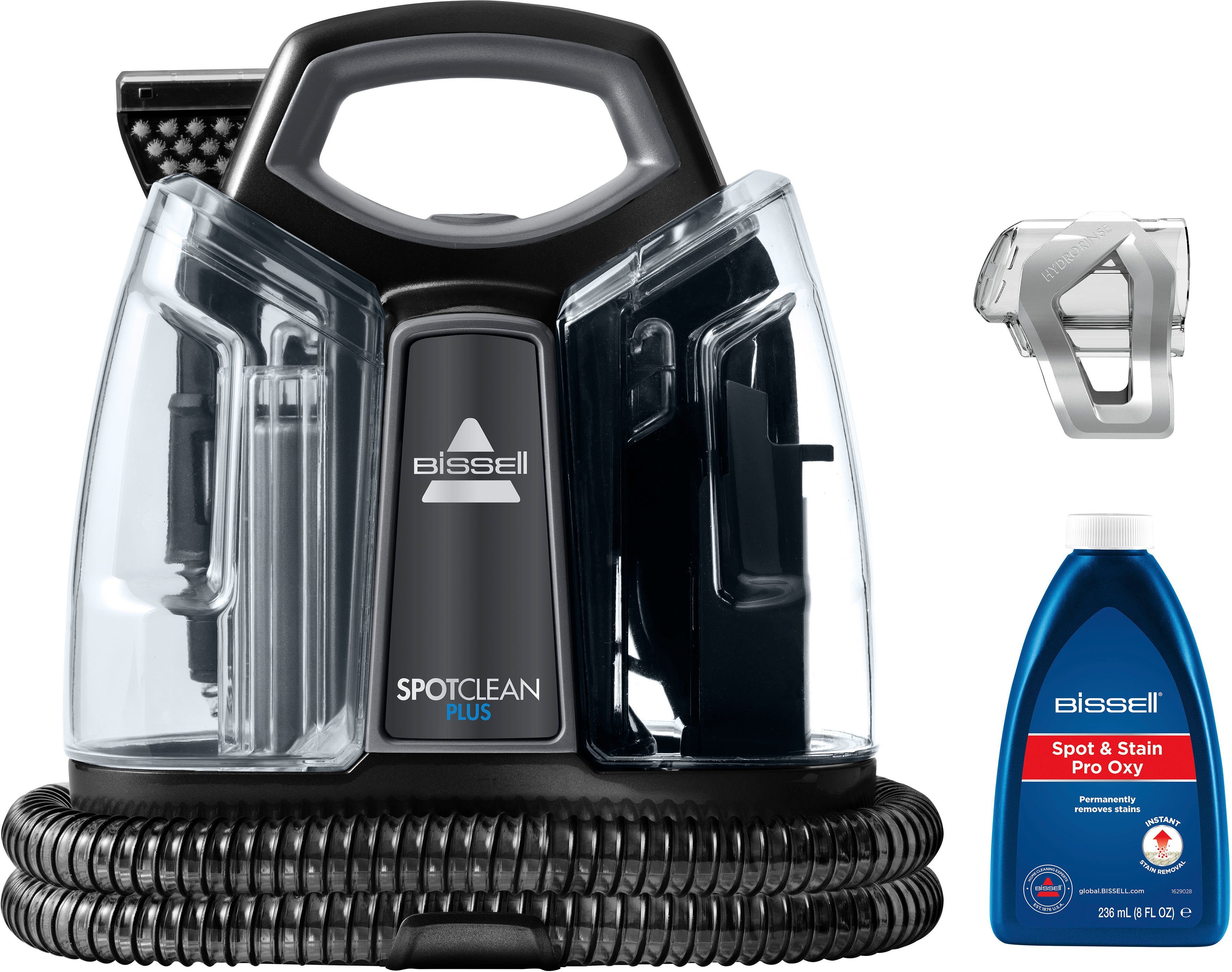 Bissell Wasch-Sauger SpotClean Plus Fleckenreiniger, leicht & kompakt, Dual-Tank, 12kPa, 330 W, beutellos, reinigt Flecken auf Teppich, Polster,Treppe & Autositz